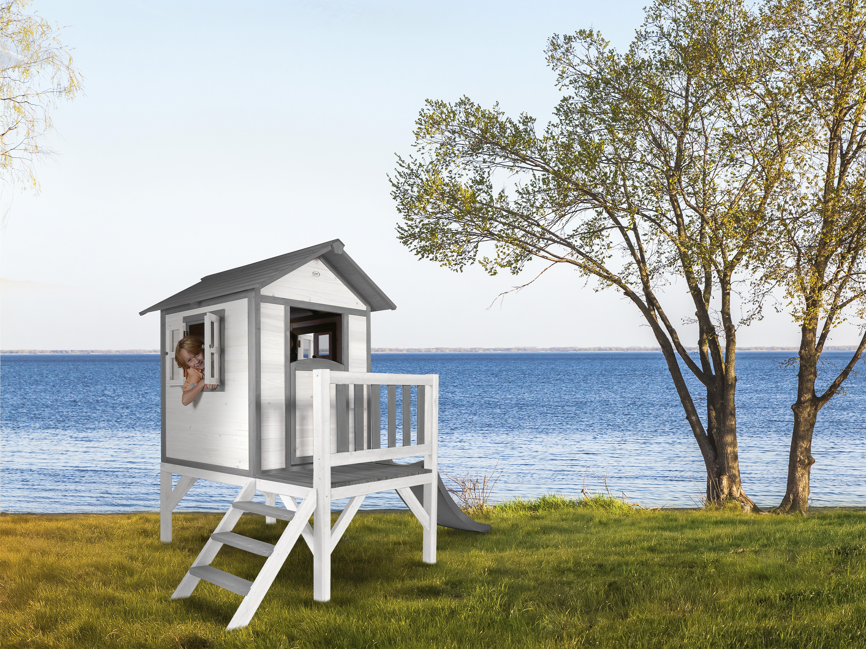 AXI Lodge XL Playhouse Classic - Grey Slide
