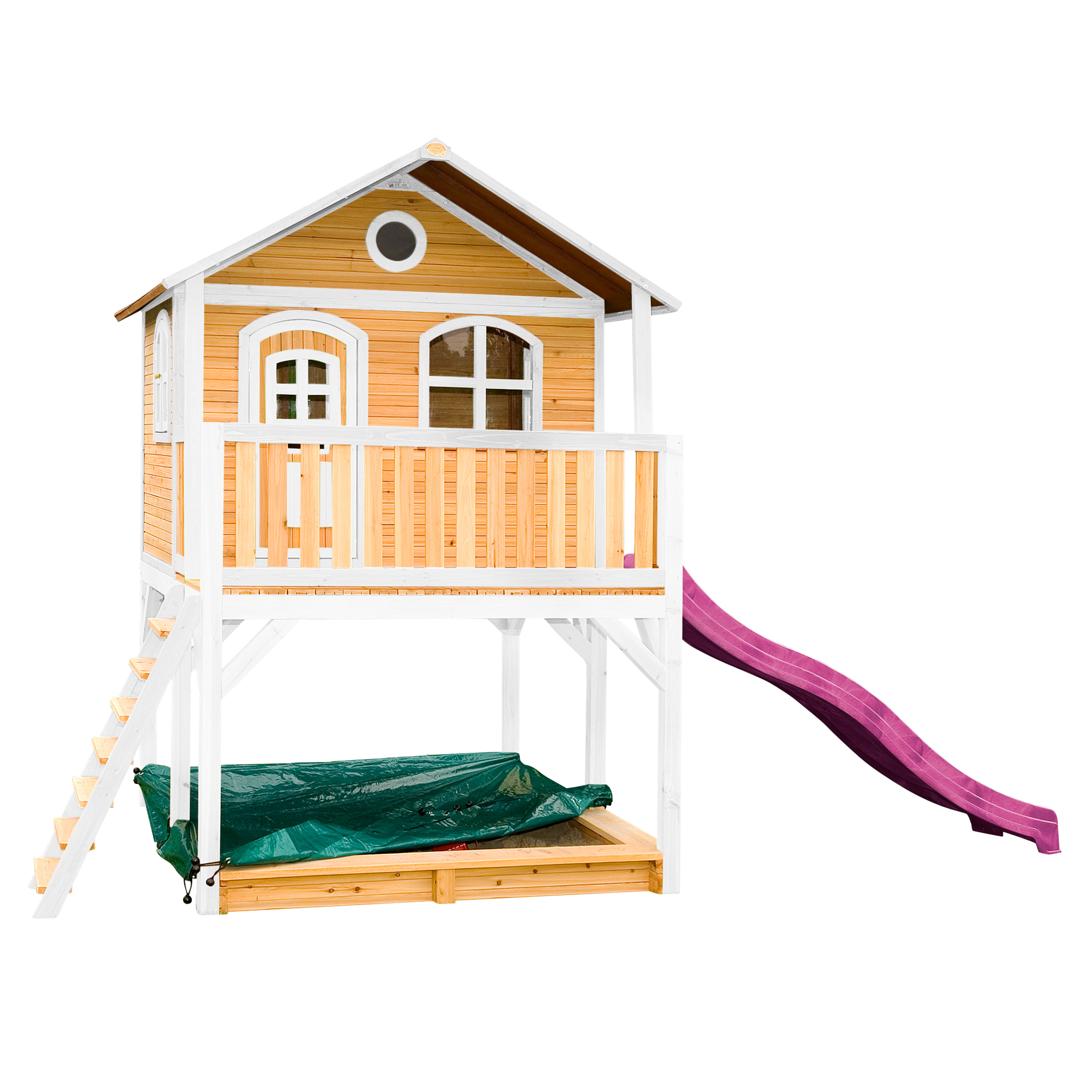 AXI Marc Playhouse Brown/White - Purple Slide