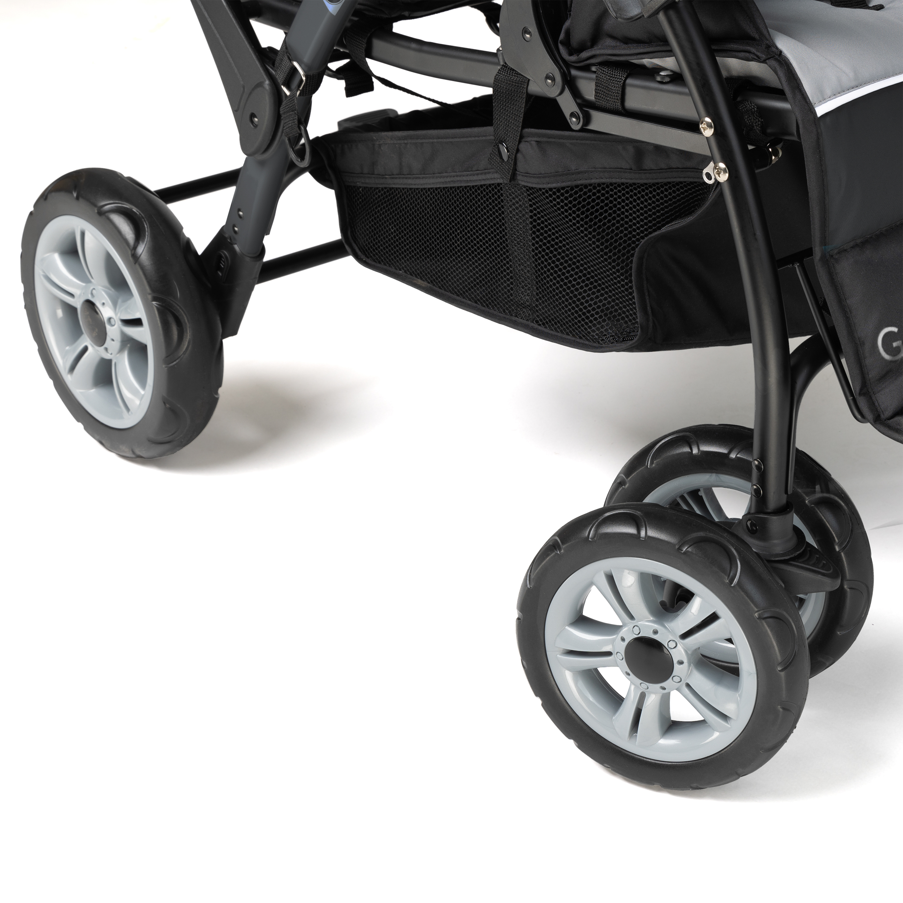 Gaggle Odyssey 4x4 Quad Stroller for 4 Children - Black