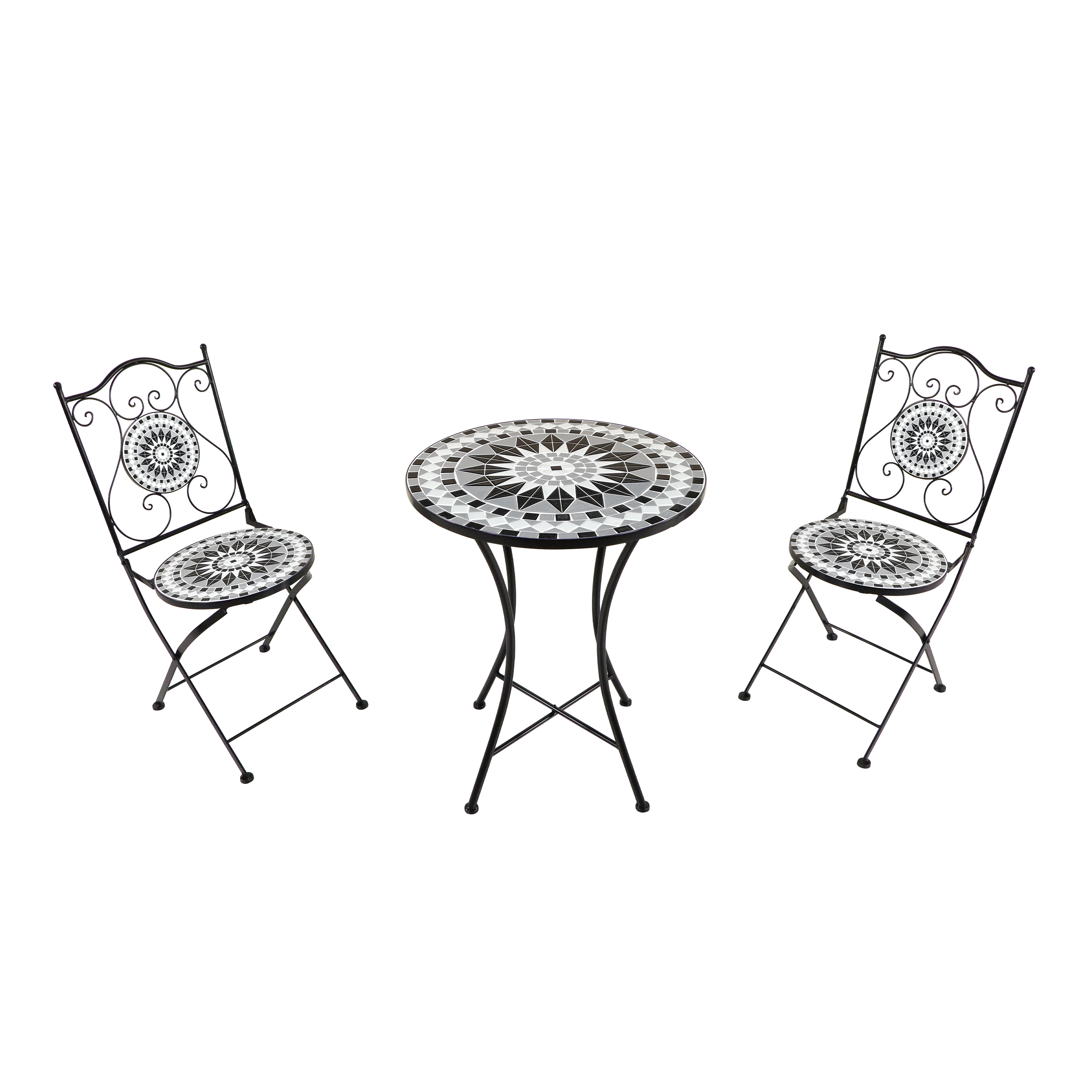 AXI Amélie Bistro Set Mosaic - Black/White