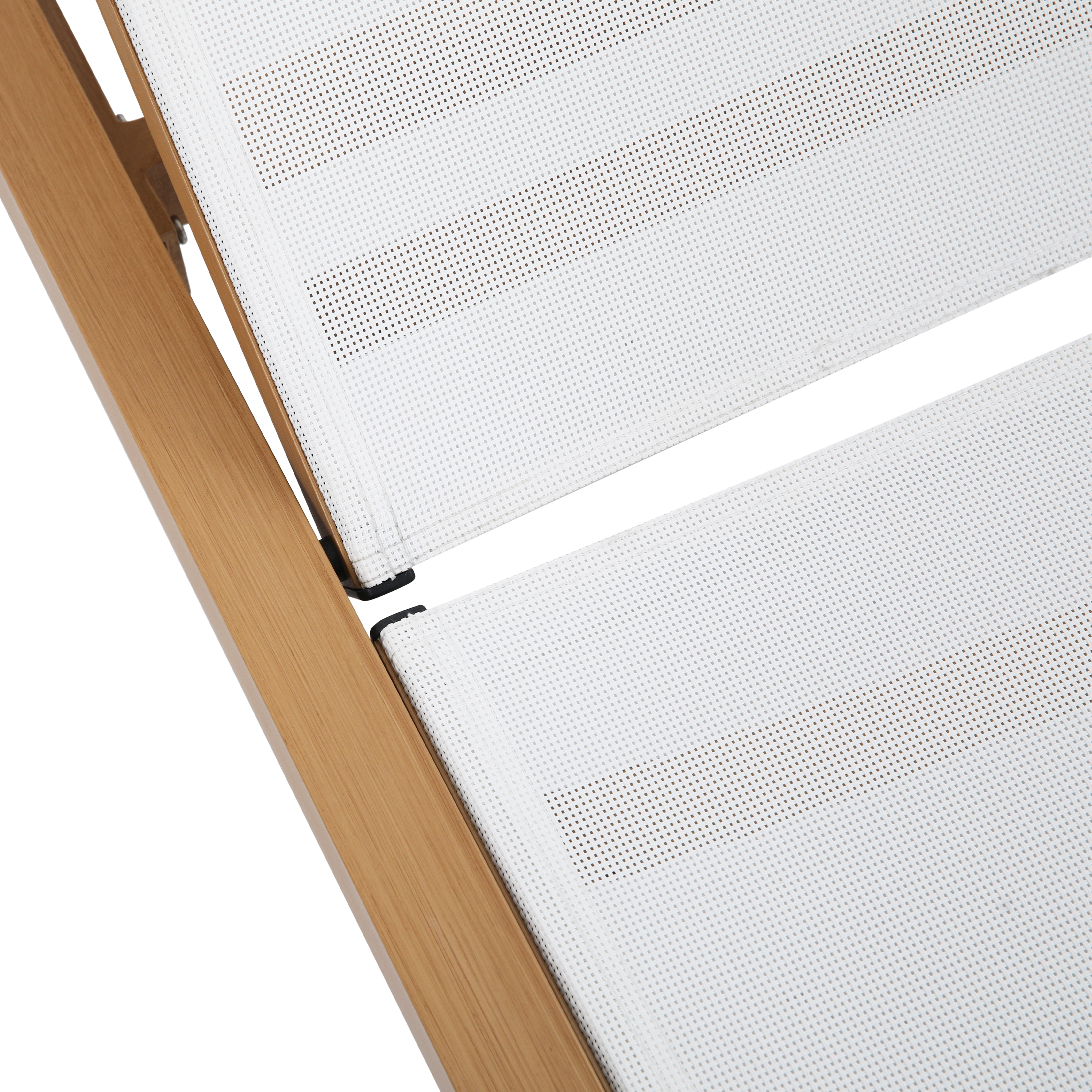 AXI Logan Sunbed - Wood-look/Cream