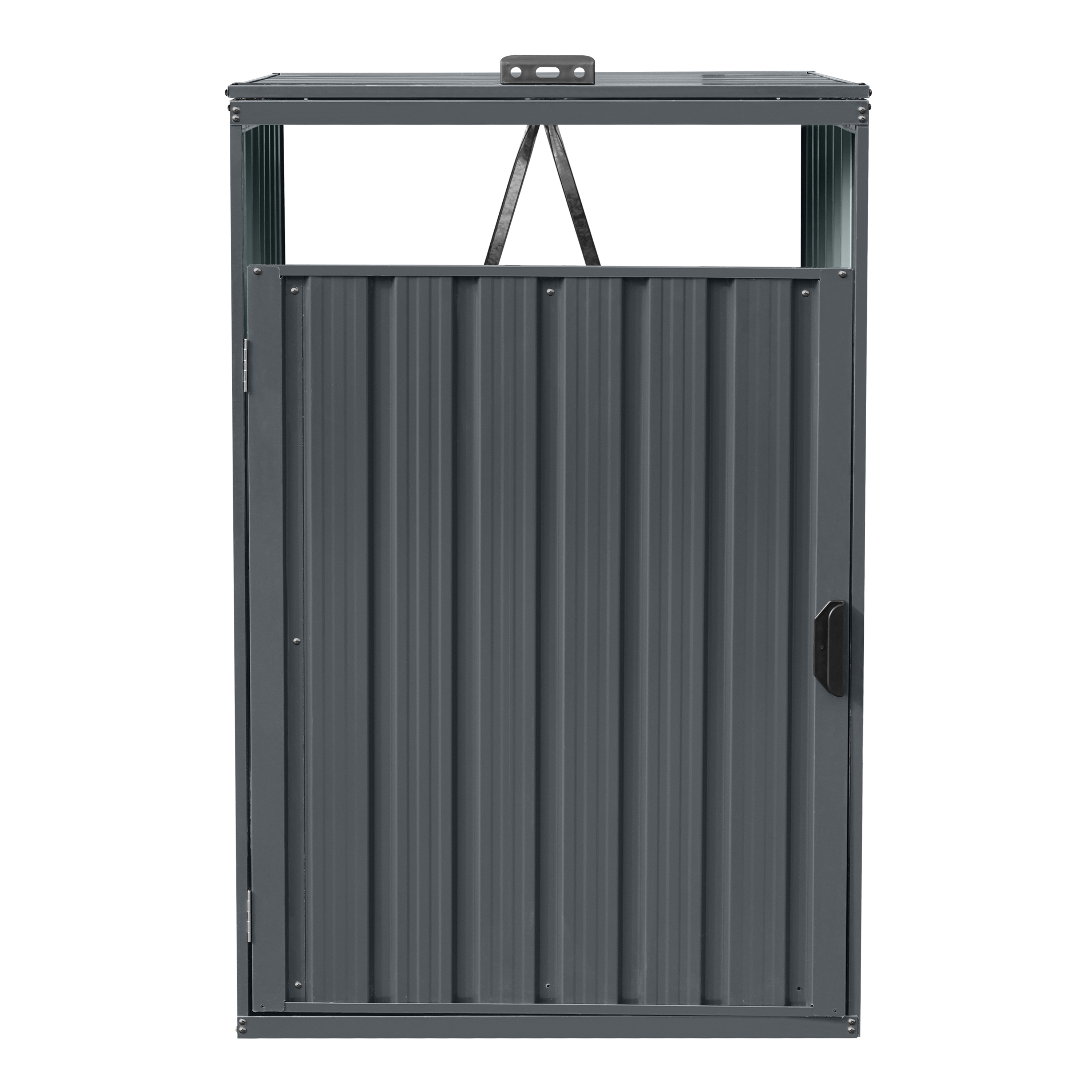 AXI Owen Metal Garbage Bin Shed Anthracite - 1 Garbage Bin