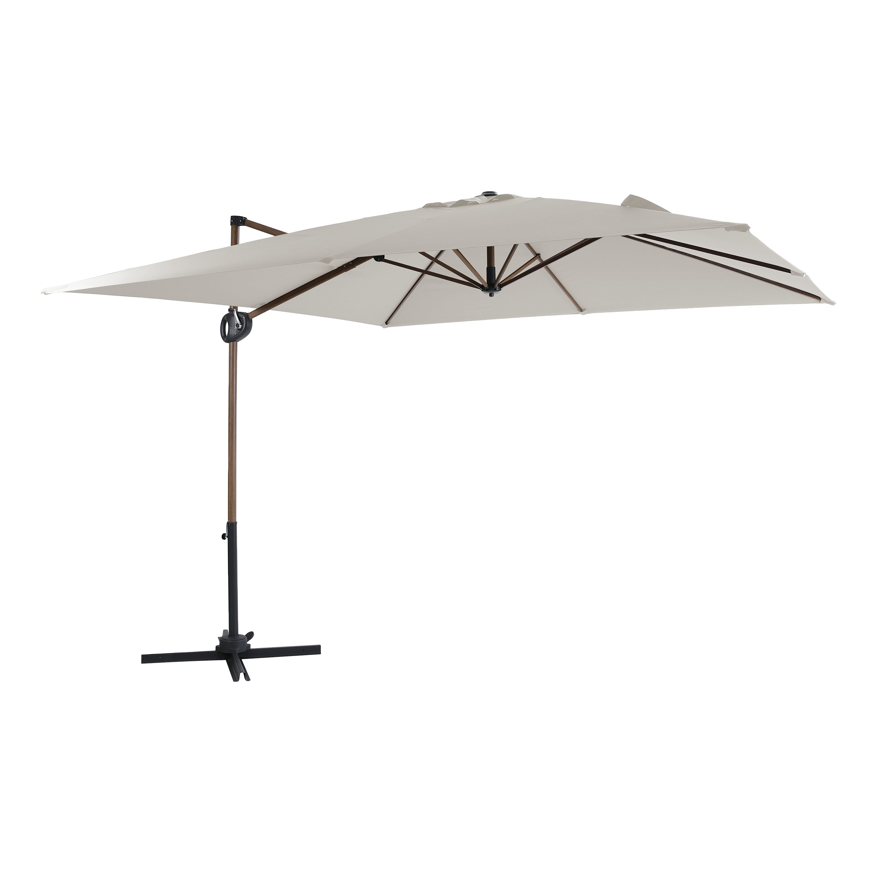 AXI Mira Cantilever Parasol 300x300cm Oak-look/Beige