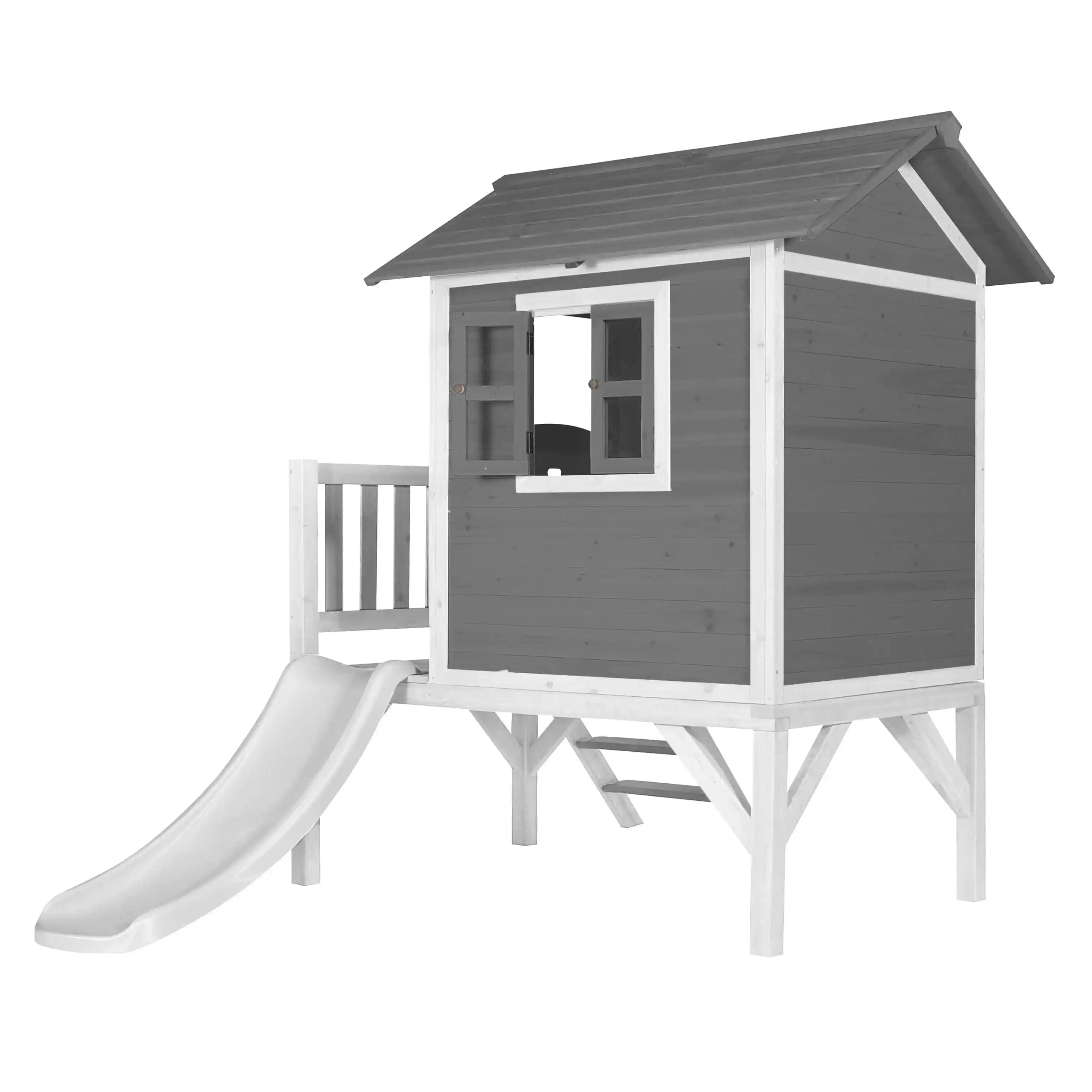 AXI Lodge XL Playhouse Cool Grey - White Slide