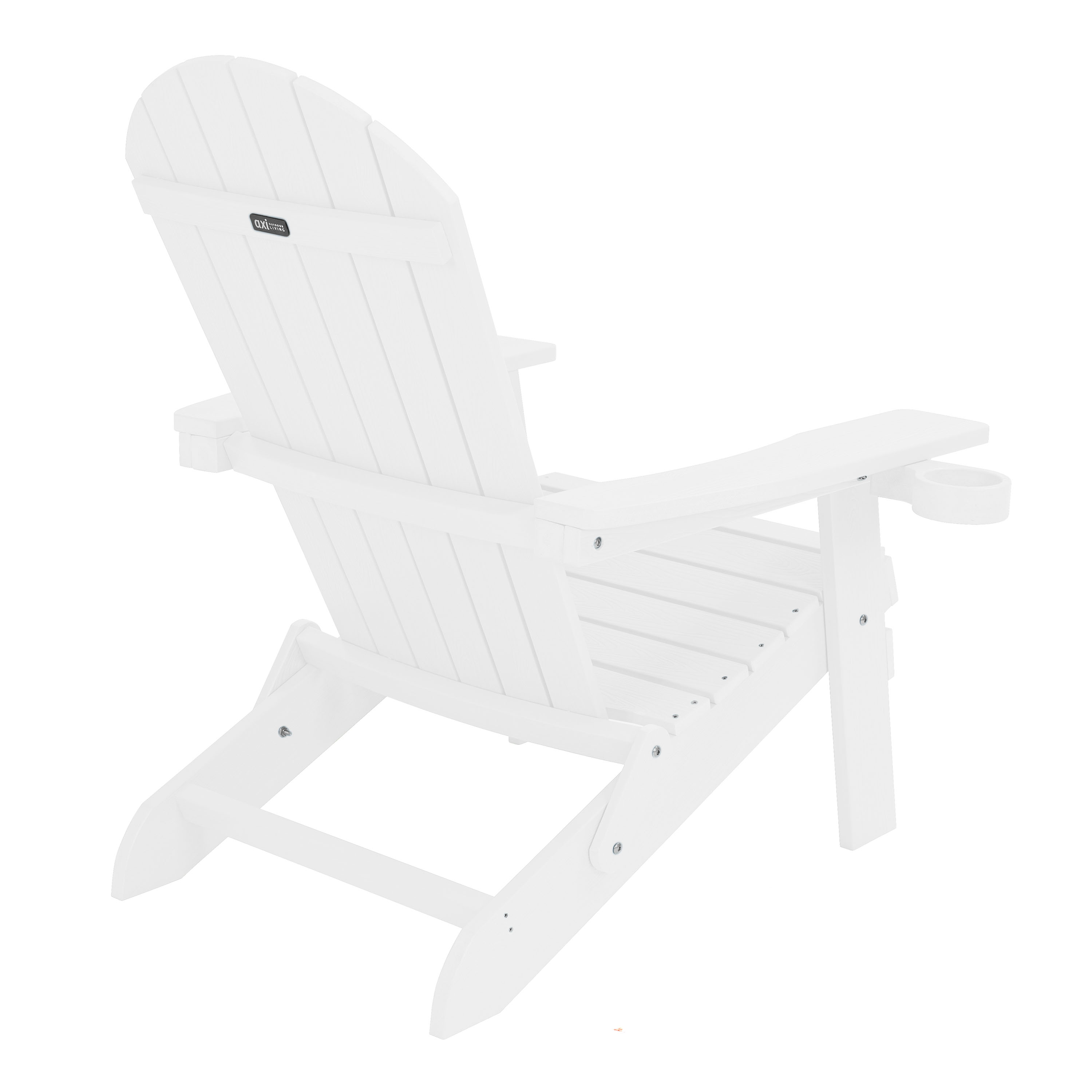 AXI Claire Folding Adirondack Chair Plastic White
