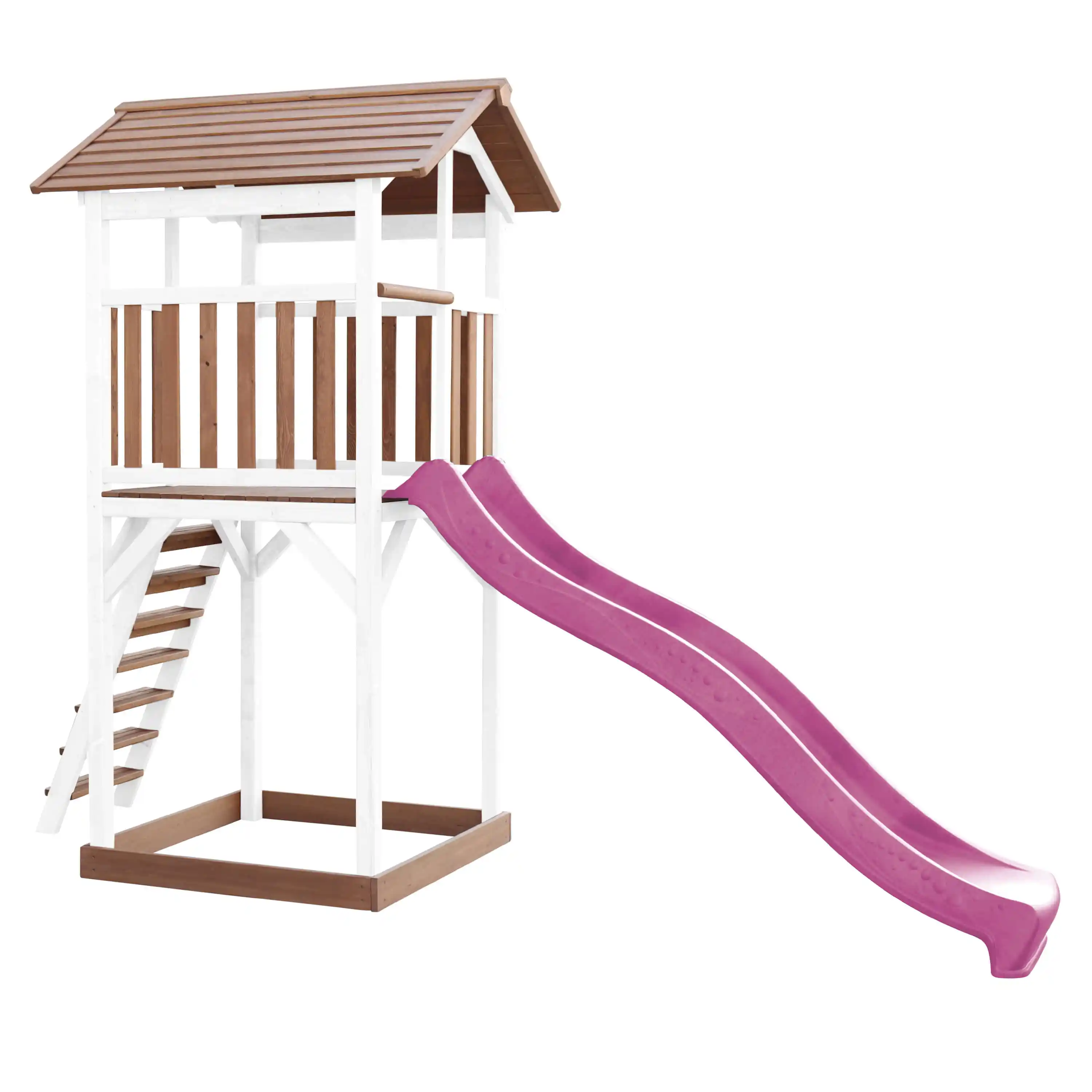 AXI Beach Tower Brown/White - Purple Slide