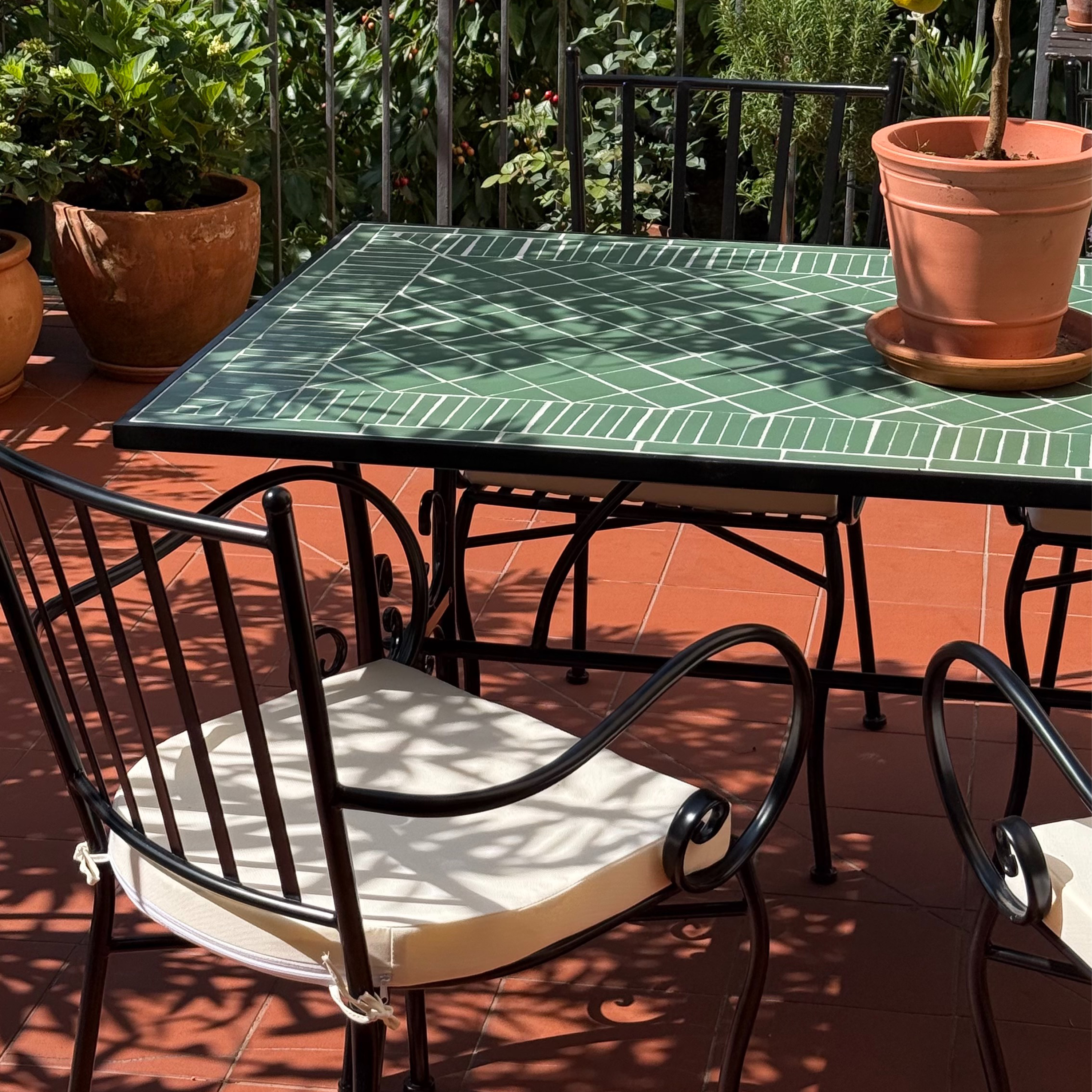 AXI Leonie 5-piece Bistro Set Mosaic - Dark green