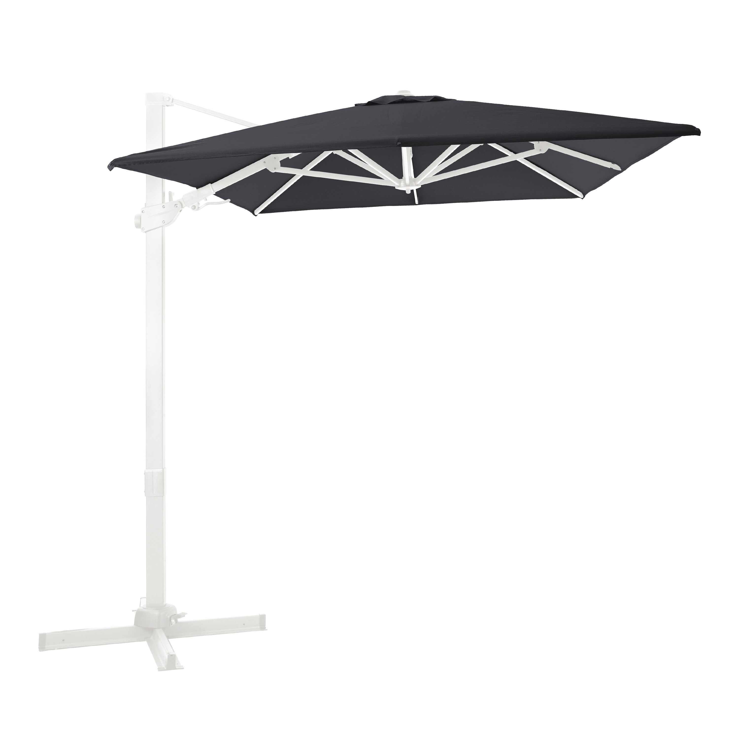 AXI Milad Premium Cantilever Parasol 200x300cm - White/Grey