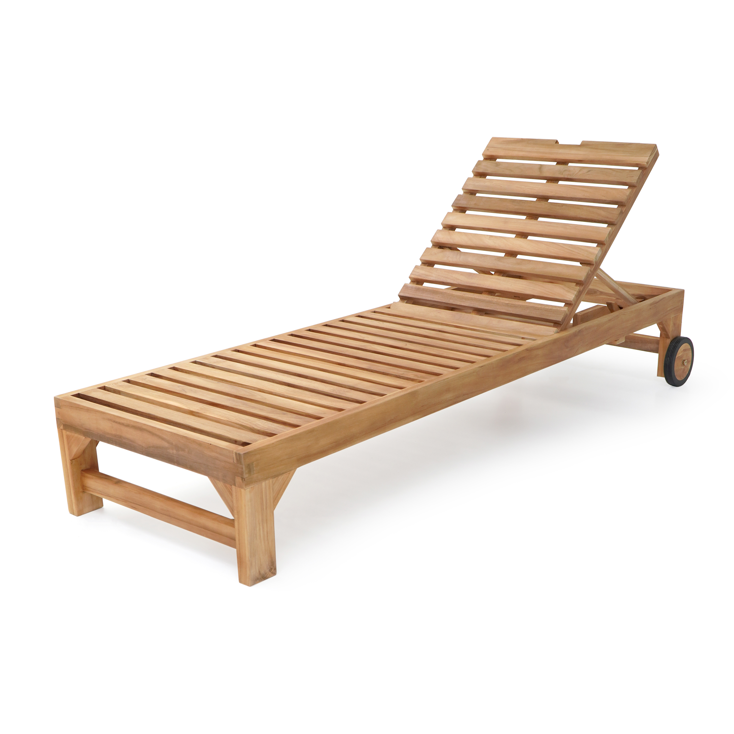 AXI Rama Sunbed with cushion - Teak