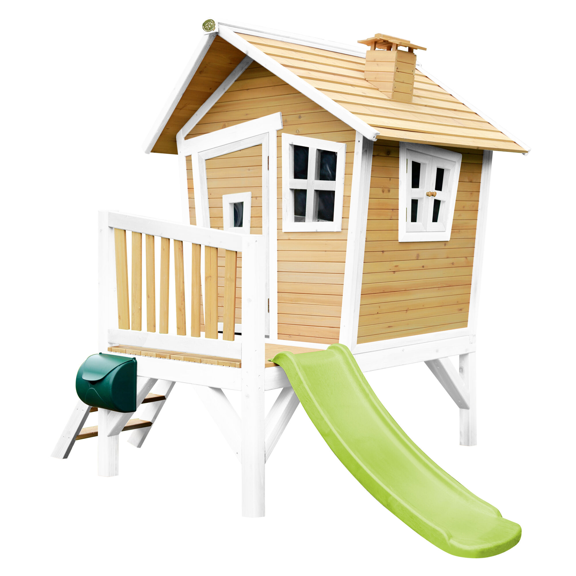 AXI Robin Playhouse Brown/Anthracite - Purple Slide