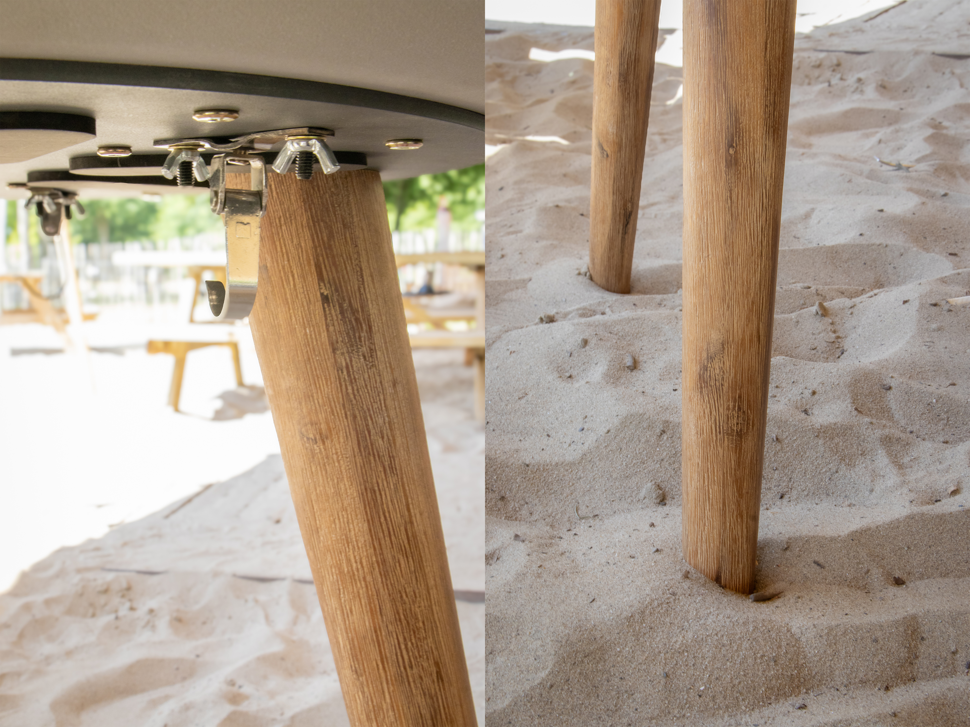 AXI Brandon 2-in-1 Bar Table / Side Table & Cooler – Limestone-Look