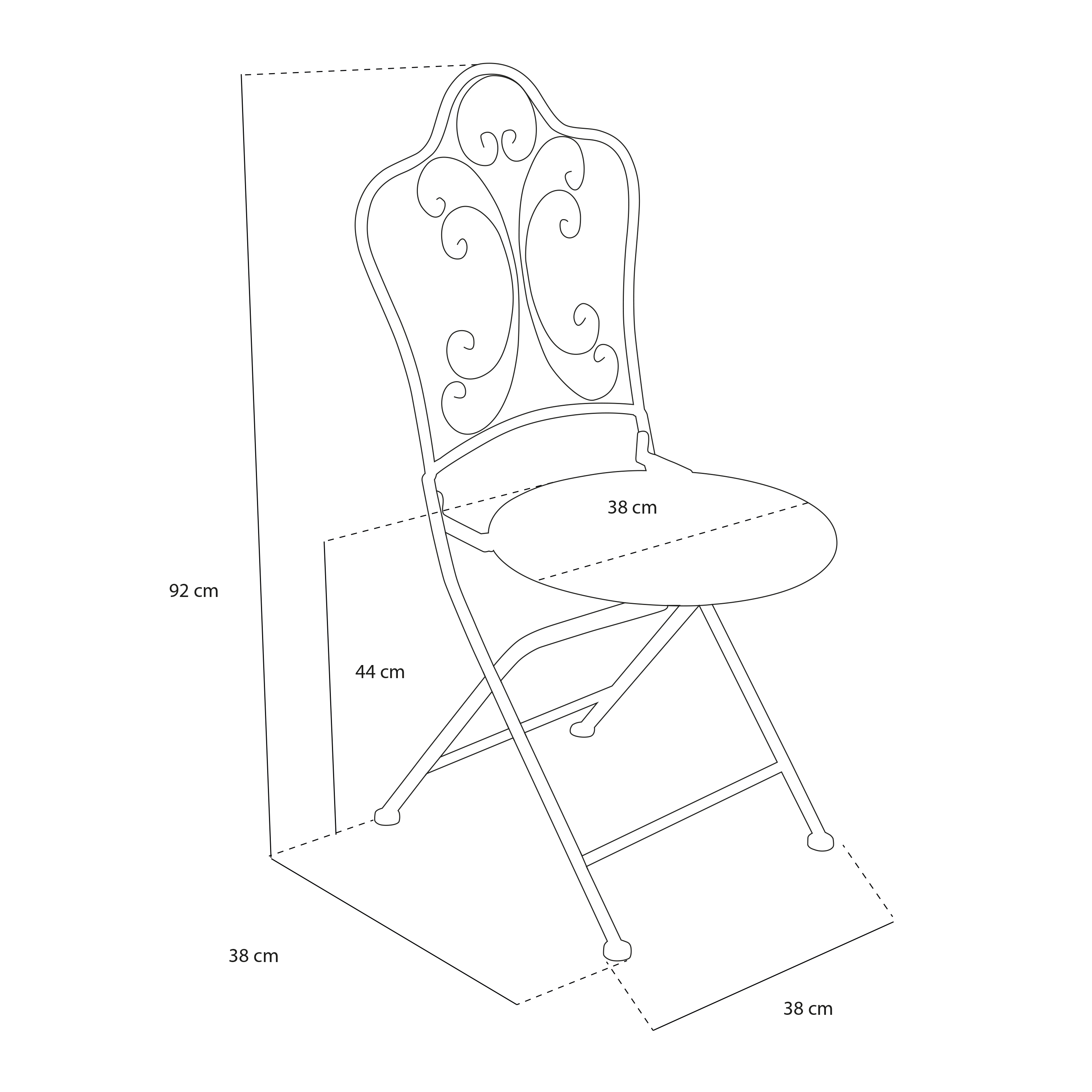 AXI Marilou Bistro Set Romantic - White