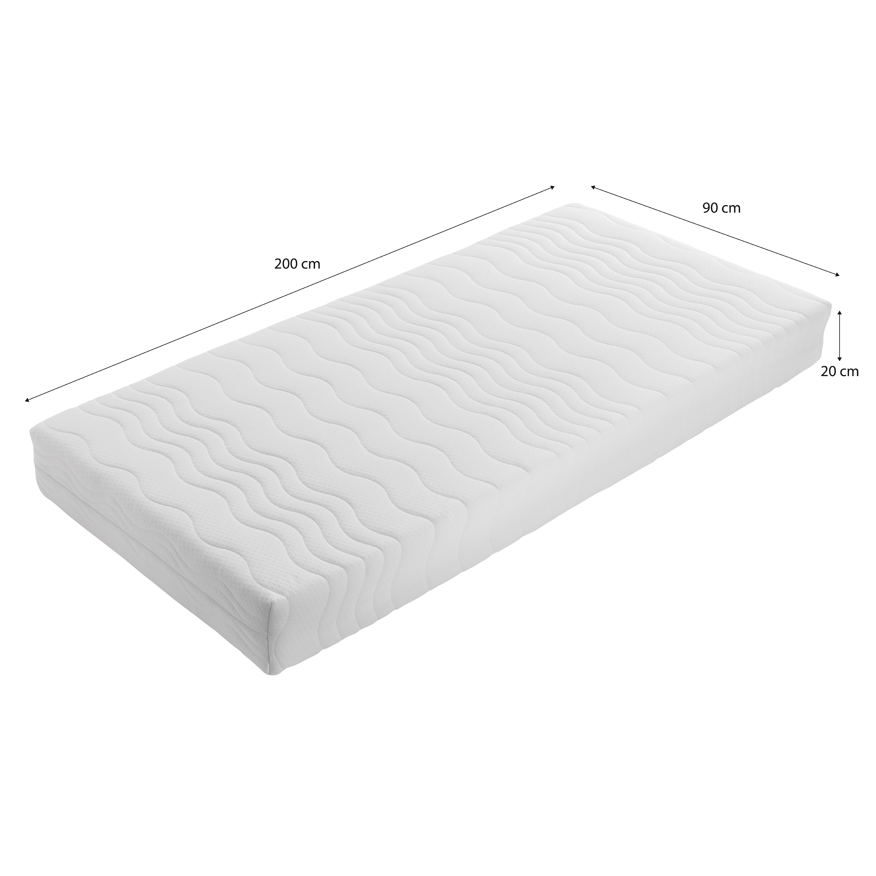 Sunny Spring Deluxe Pocket Spring Mattress 90 x 200 x 20 cm
