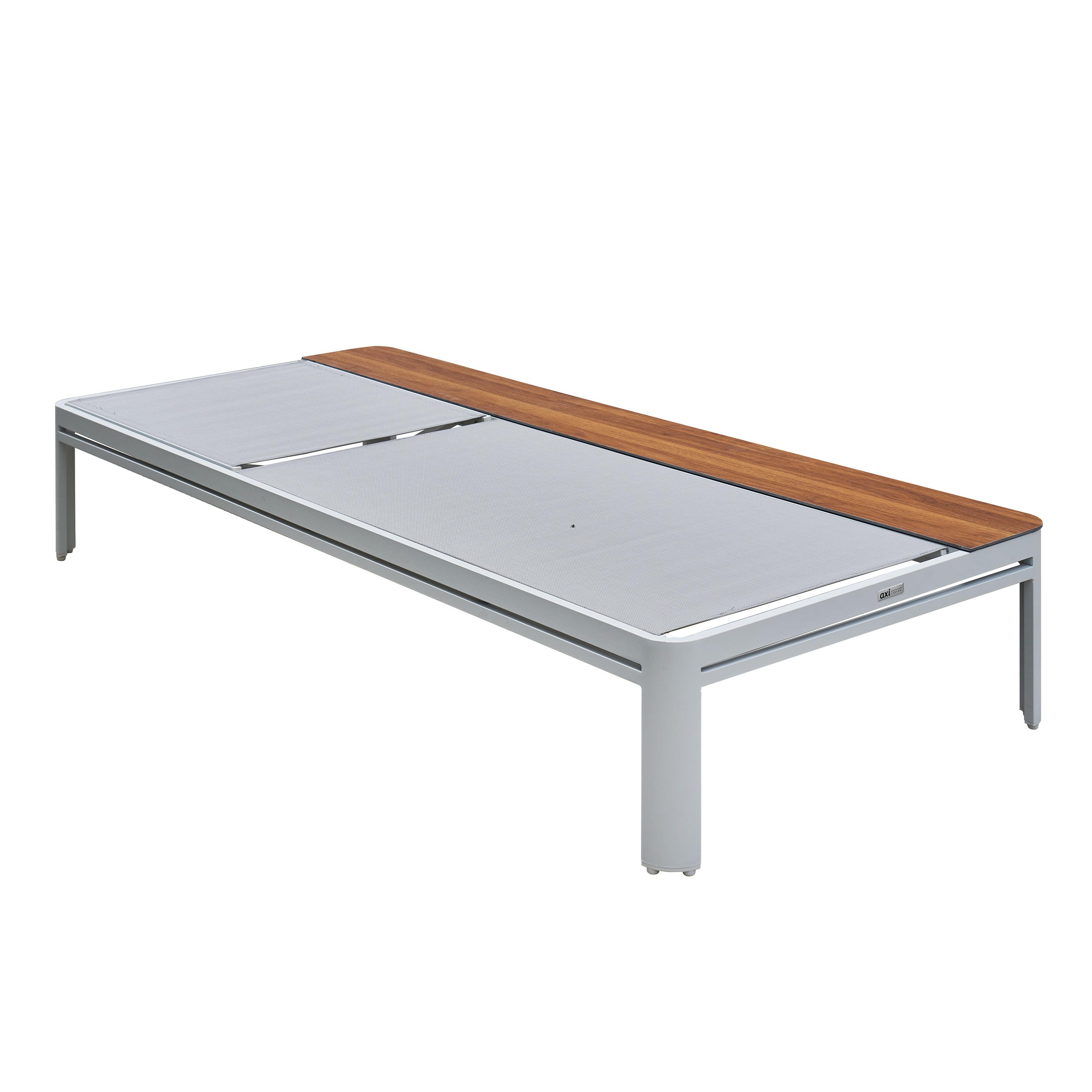 AXI Kira Sunbed with table - White/Grey