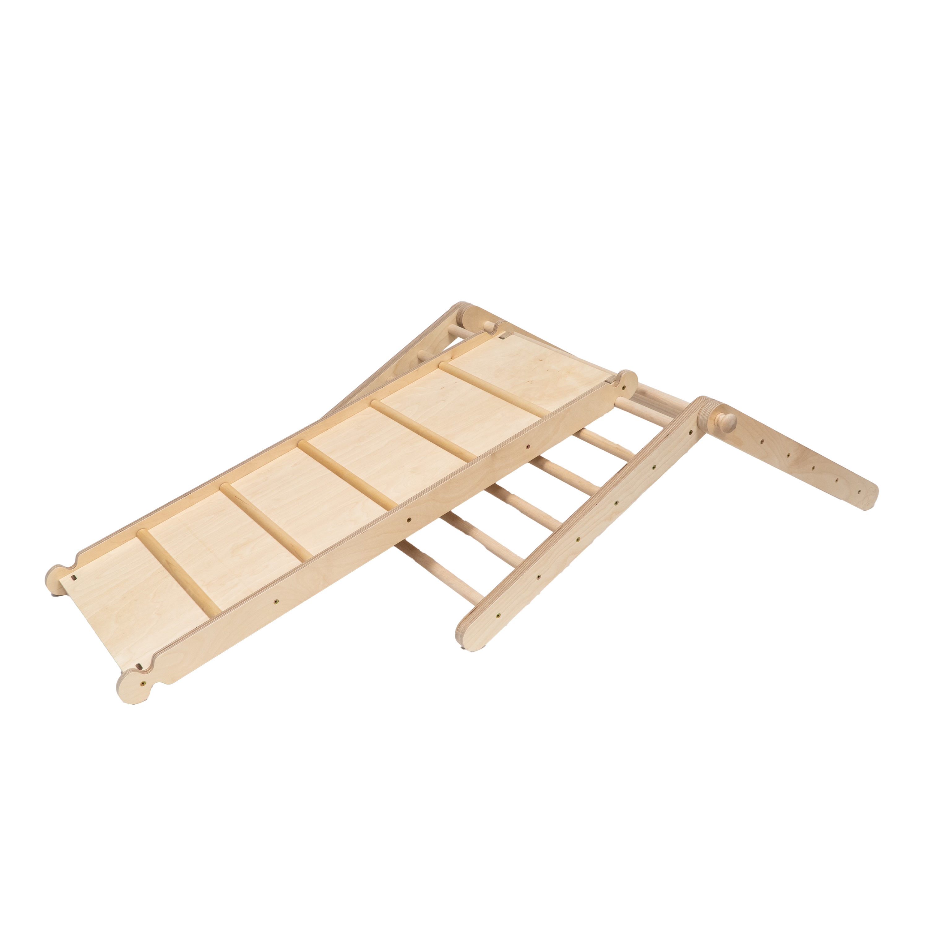 Ette Tete Sipitri wooden Climbing Triangle with Slide