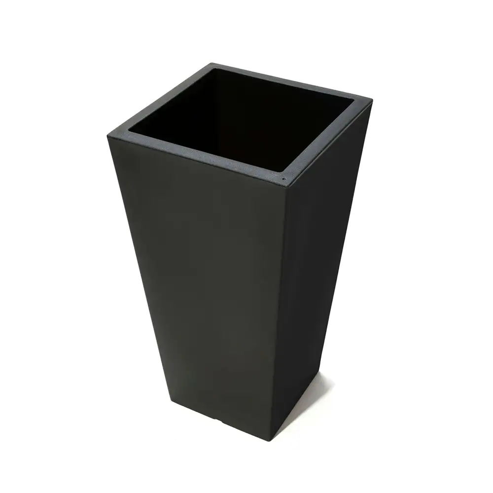 Step2 Tremont Square Conical Flower Pot Large - Onyx Black 