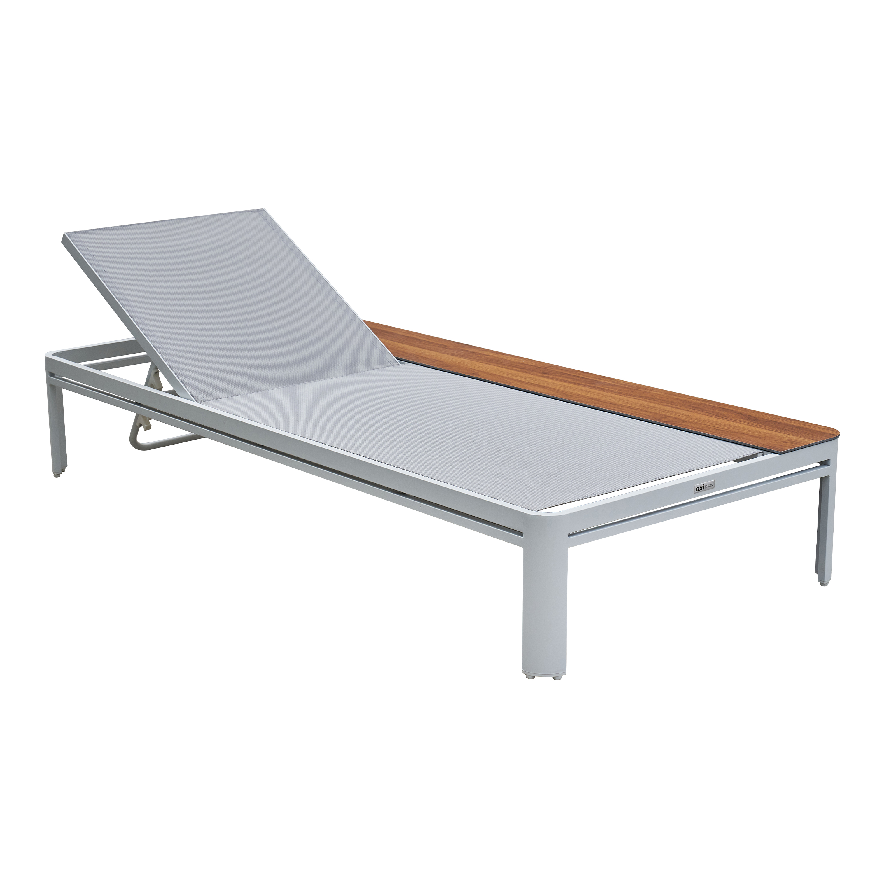 AXI Kira Sunbed with table - White/Grey