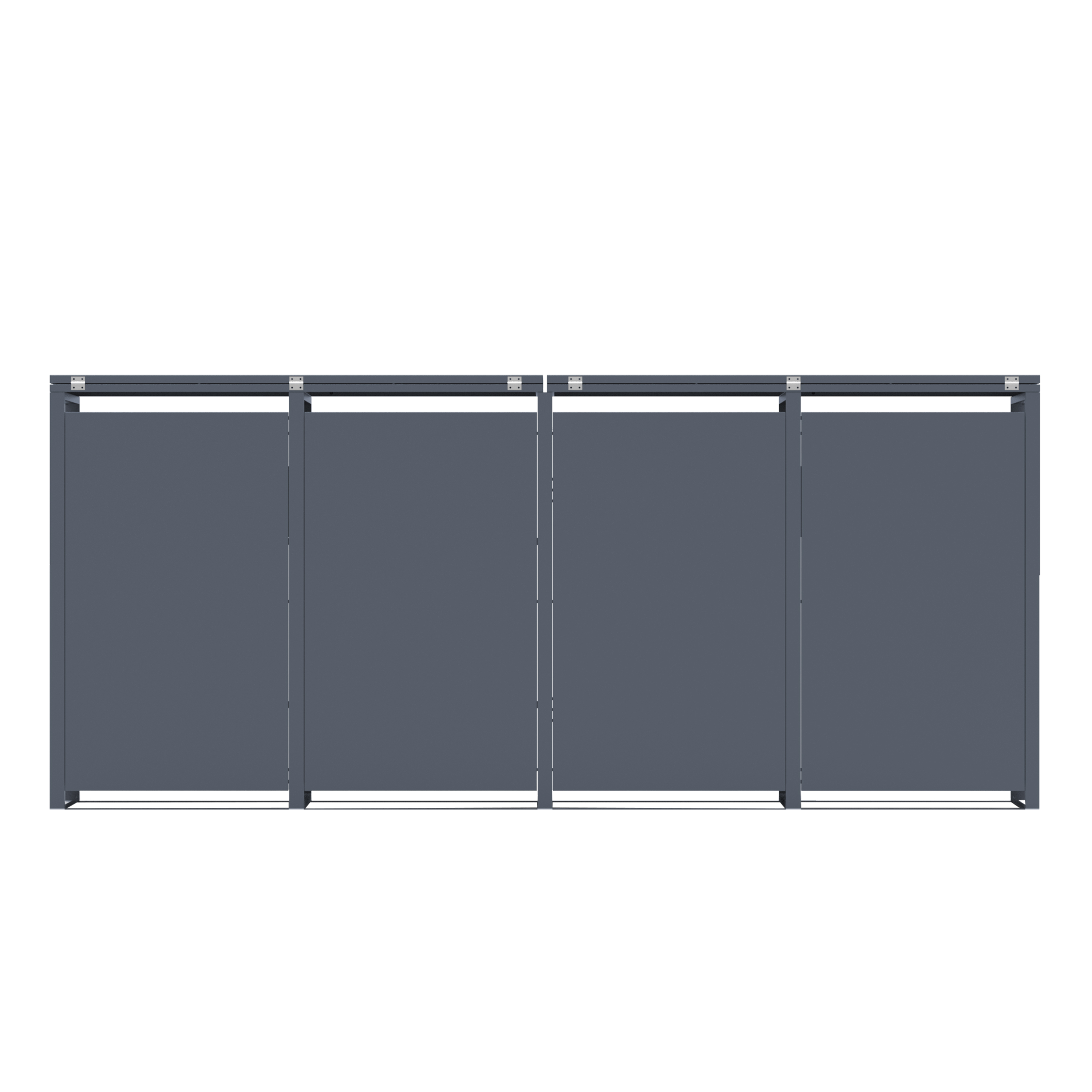 AXI Luke Metal Garbage Bin Shed - 4 Garbage Bins
