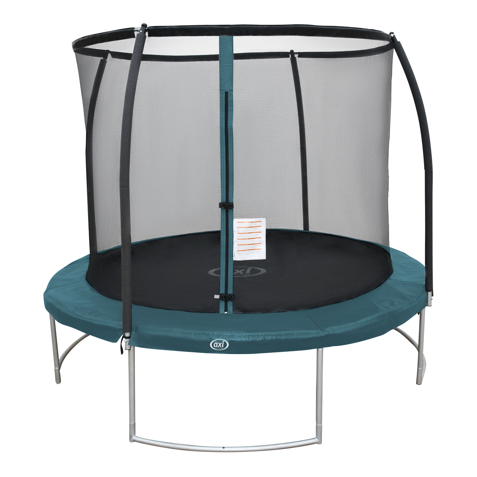 productfoto AXI Boston Trampoline met veiligheidsnet Ø 244 cm Green Inground & Onground op palen – Rond 8ft