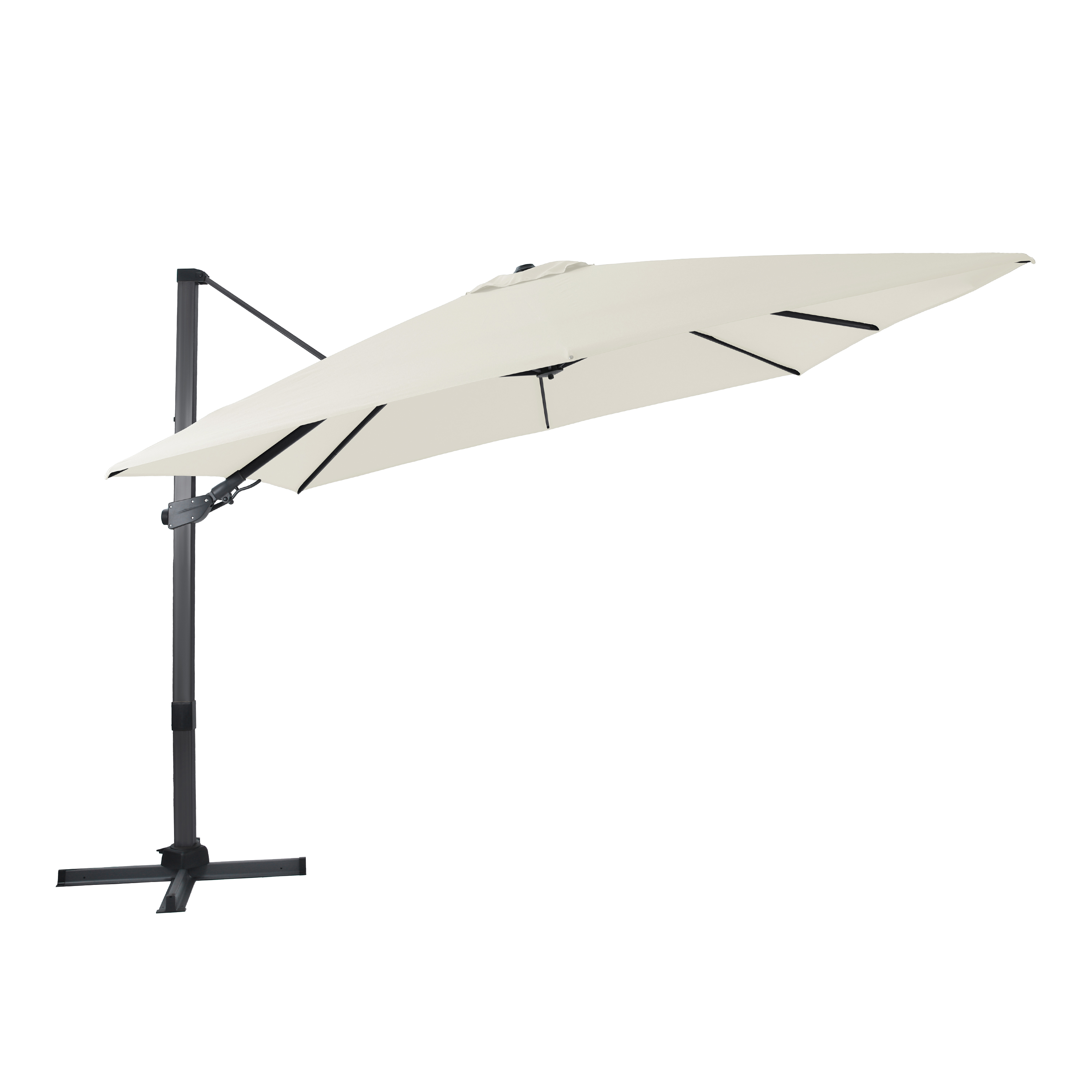 AXI Apollo Premium Cantilever Parasol 300x300cm - Grey/Beige