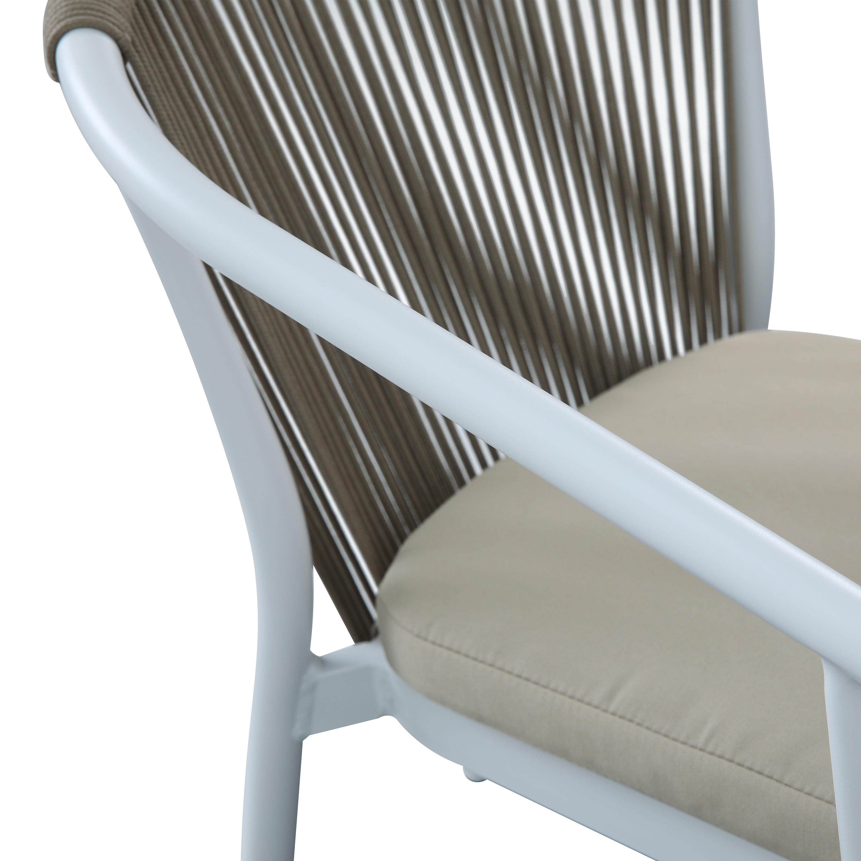 AXI Suvi Chairs Set 2 pieces - White/Khaki