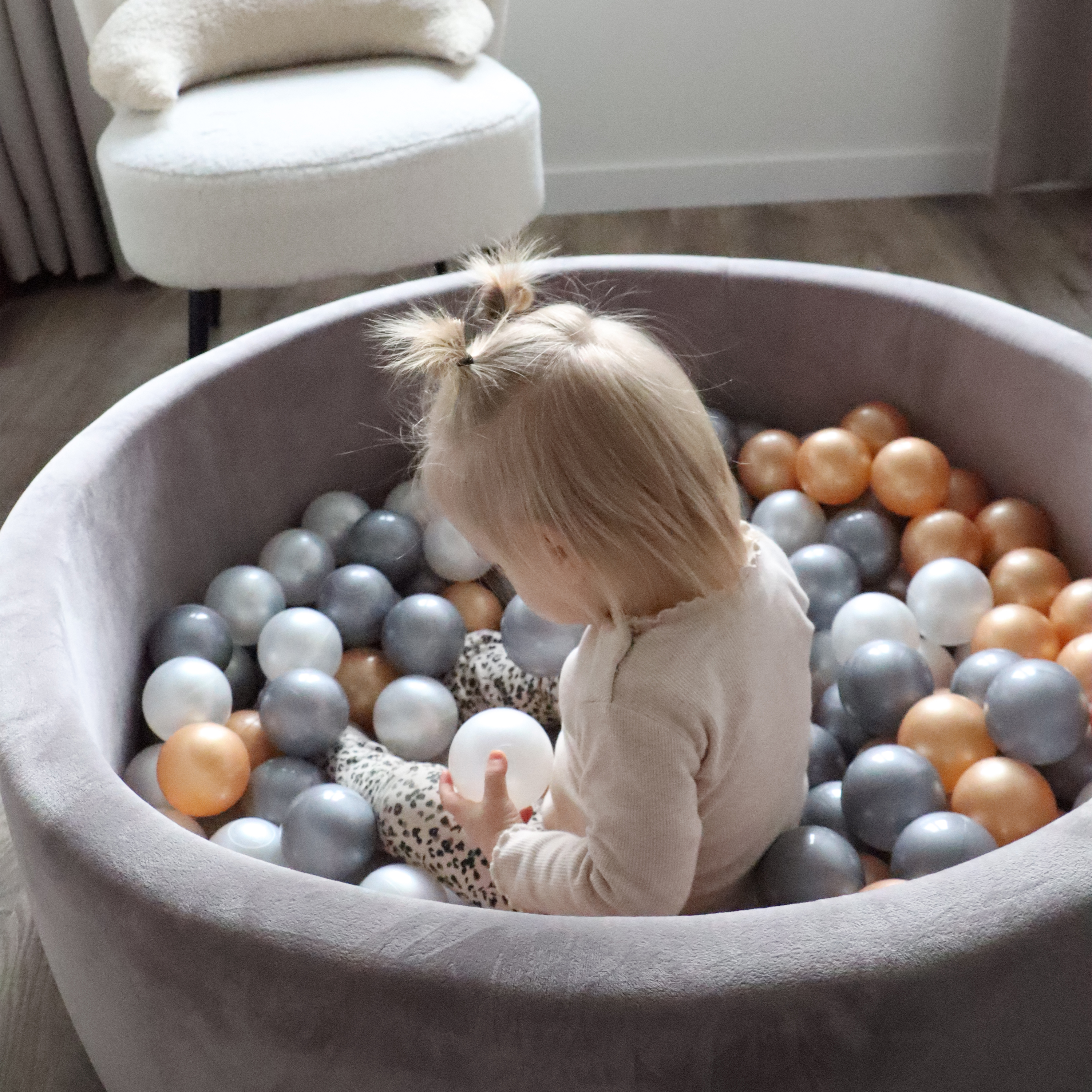 Sunny Boaz Ballpit incl. 200 balls - Grey