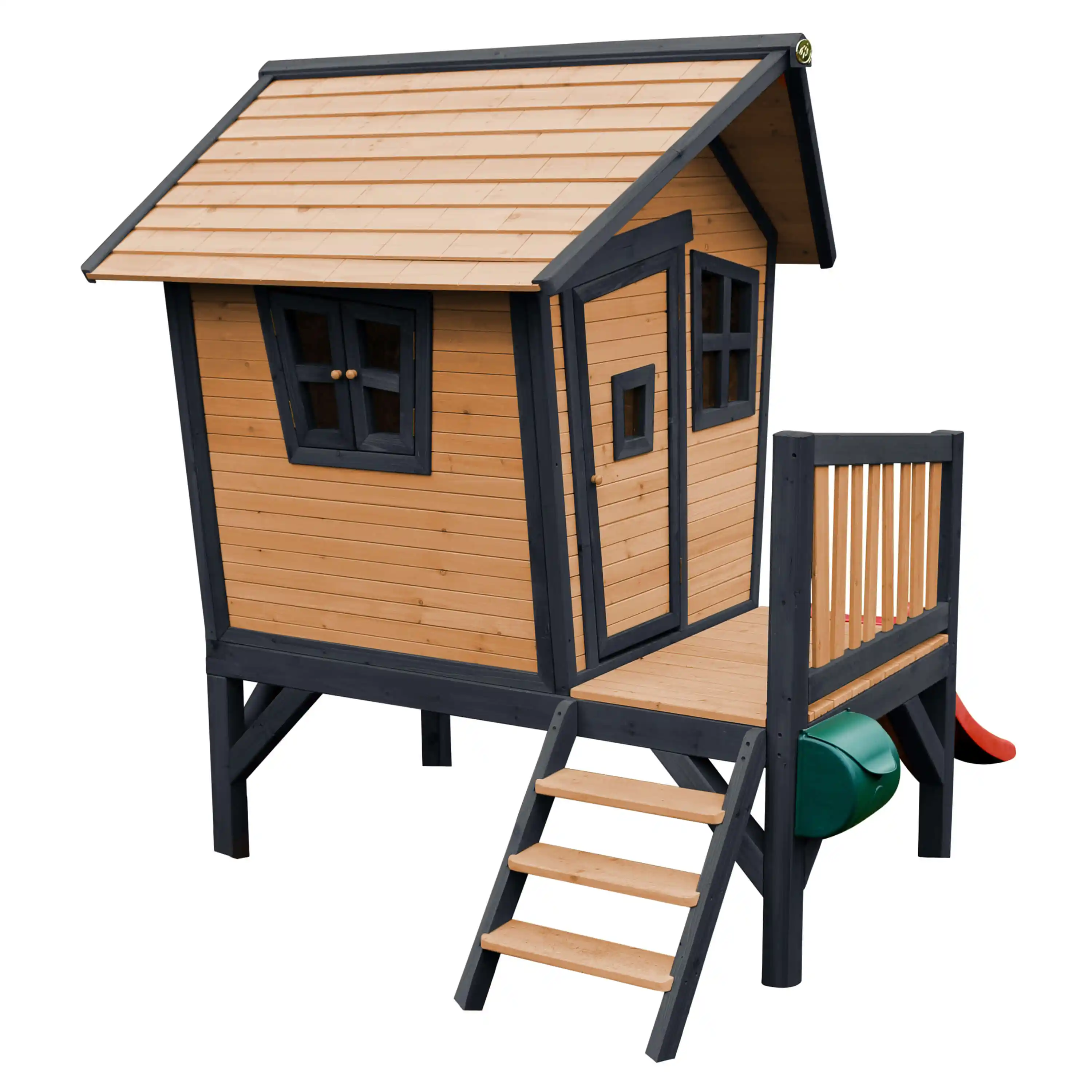 AXI Robin Playhouse Brown/Anthracite - Red Slide