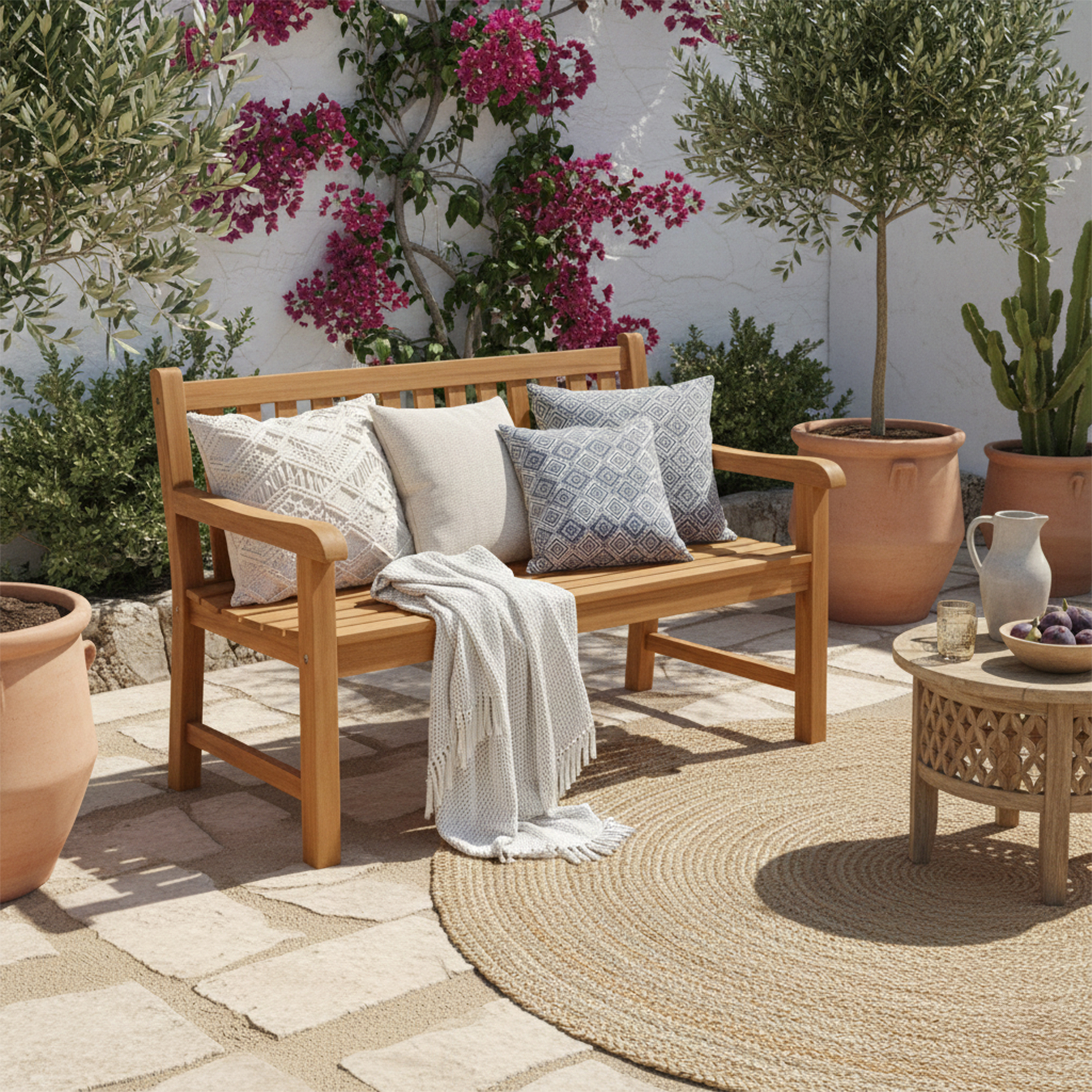 AXI Nowi Teak Garden Bench 120 cm