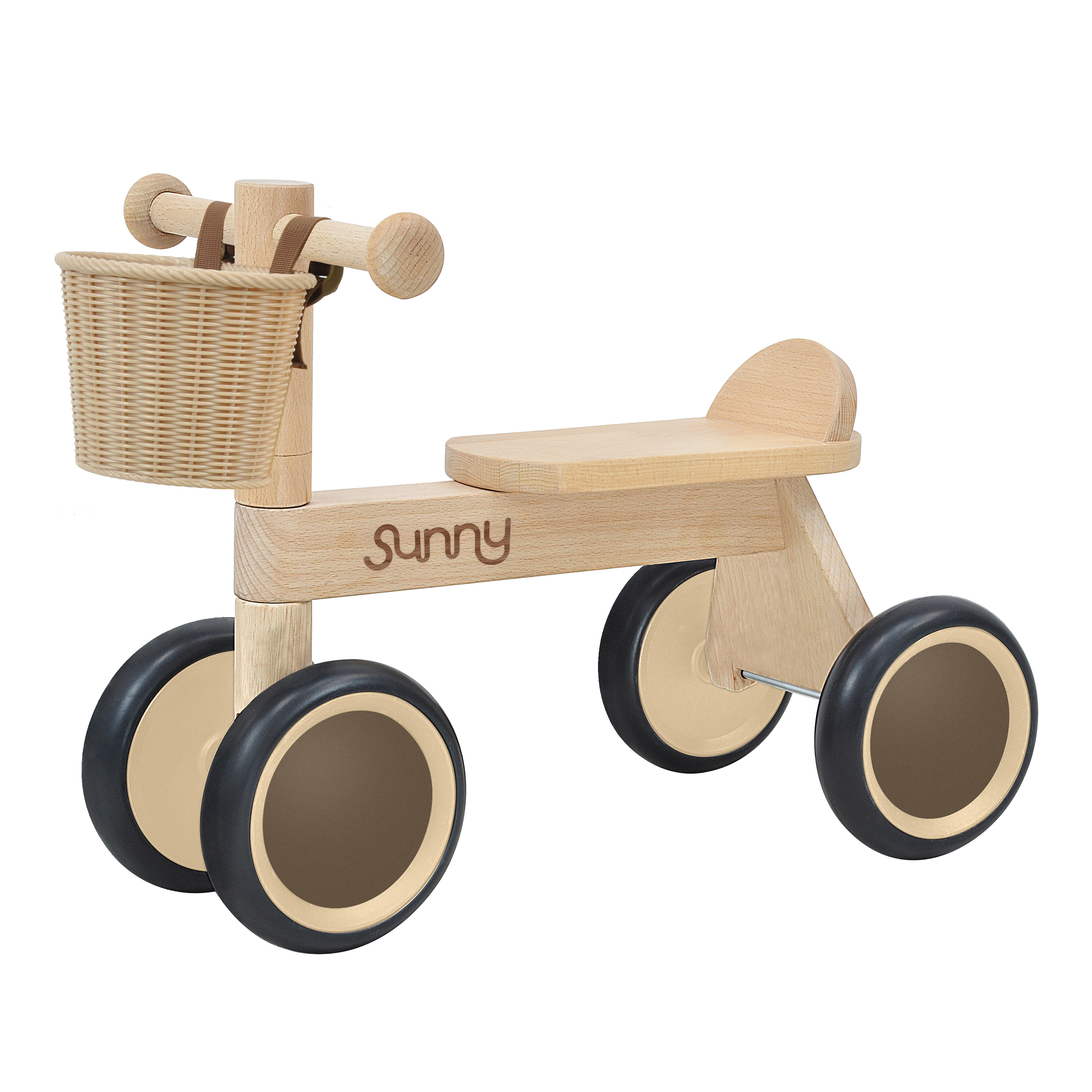 Sunny Mini Walker Wooden Balance Bike incl. Storage Basket