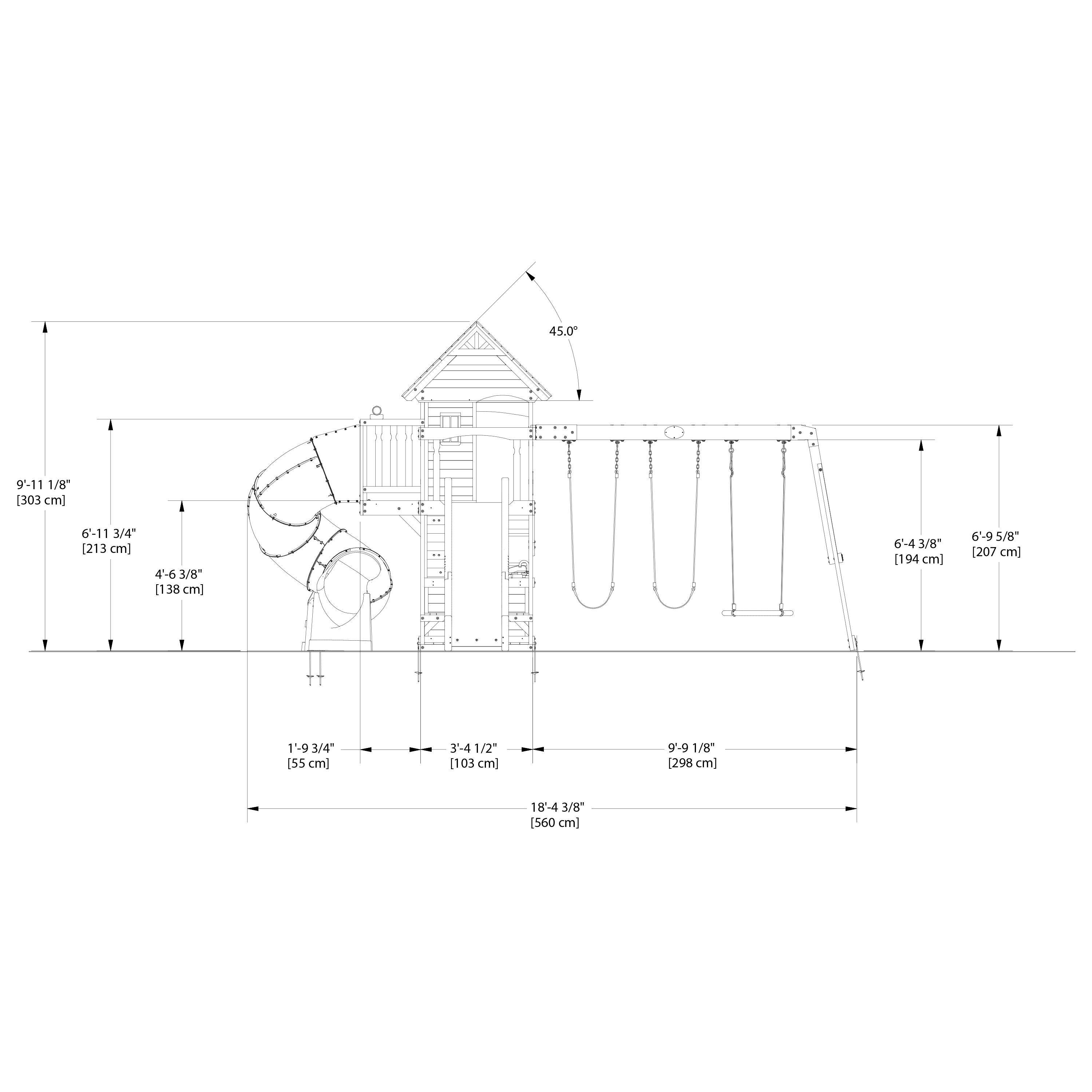 Backyard Discovery Cedar Cove Climbing Frame