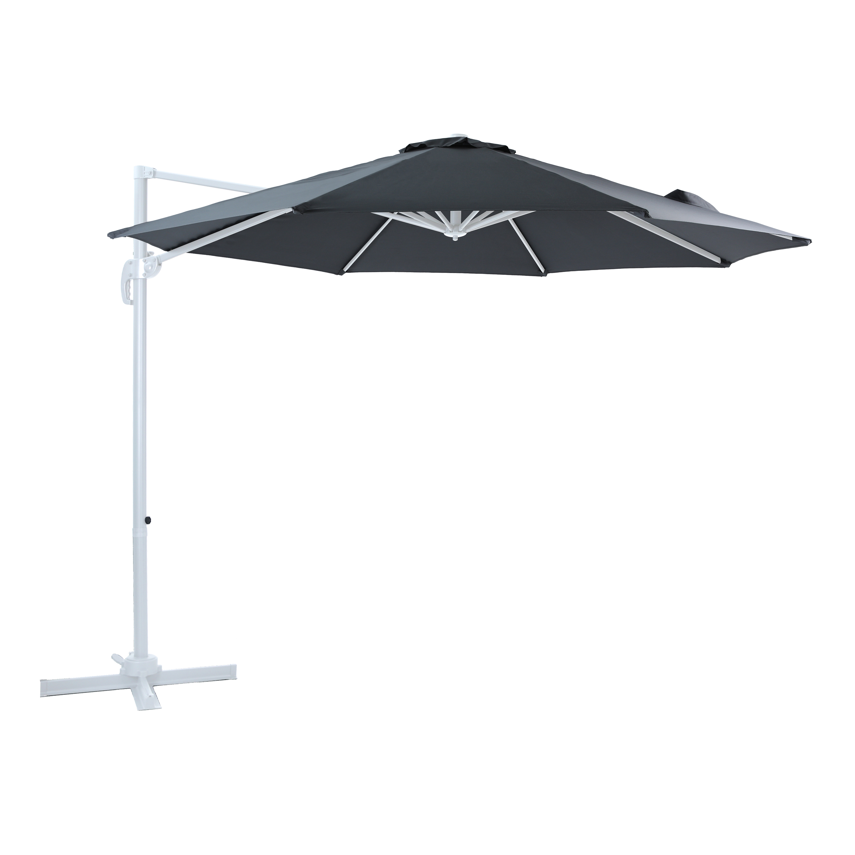 AXI Marisol Cantilever Parasol Ø 300cm Round - White/Grey