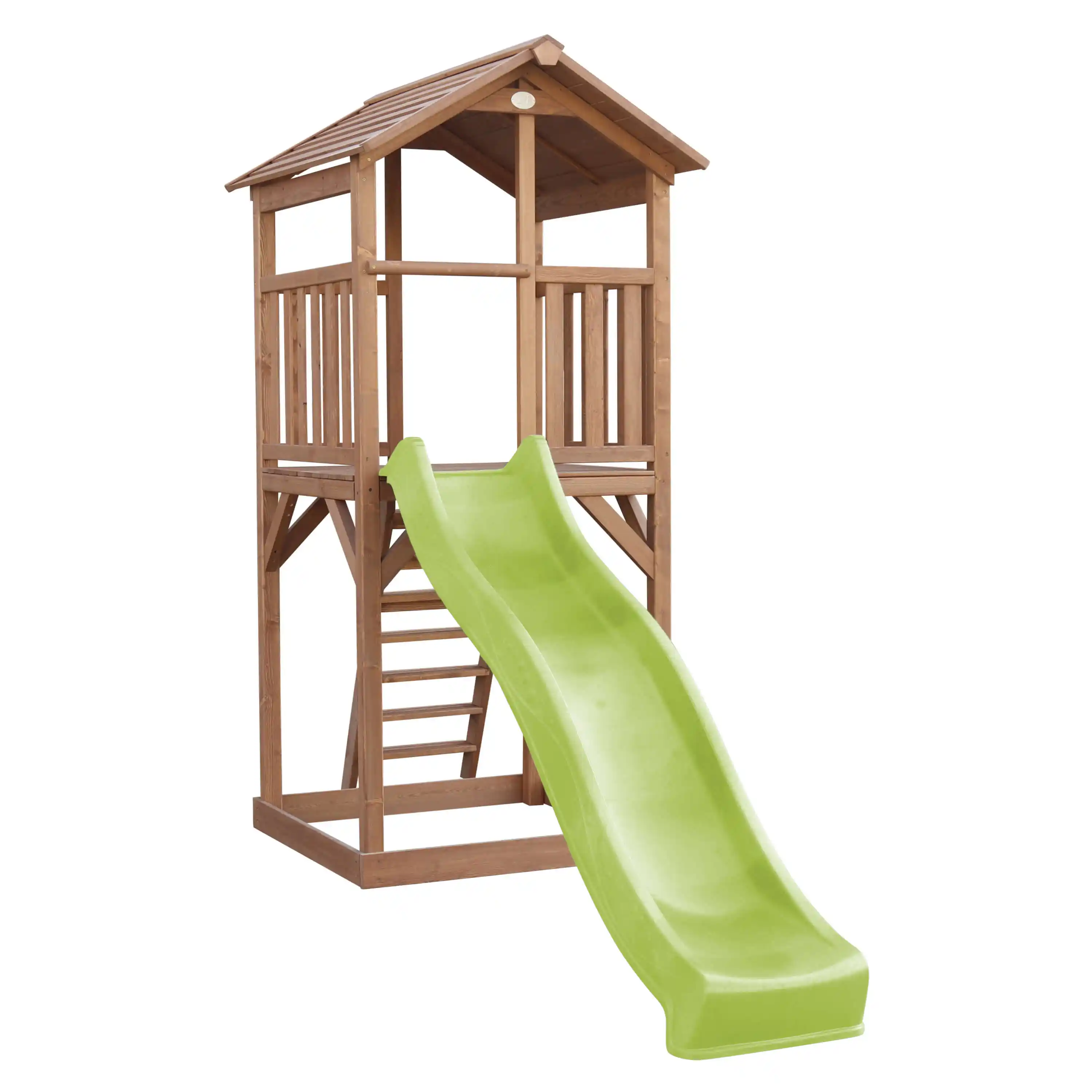 AXI Beach Tower Brown - Lime Green Slide