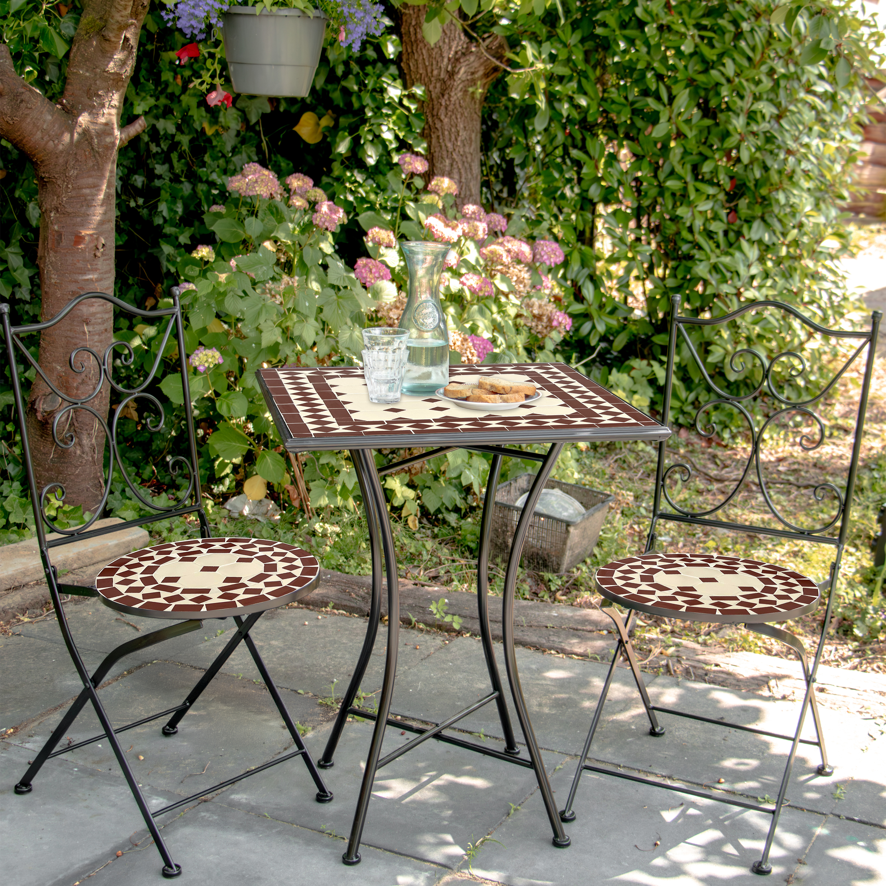 AXI Camilla Bistro Set Mosaic - Red/White