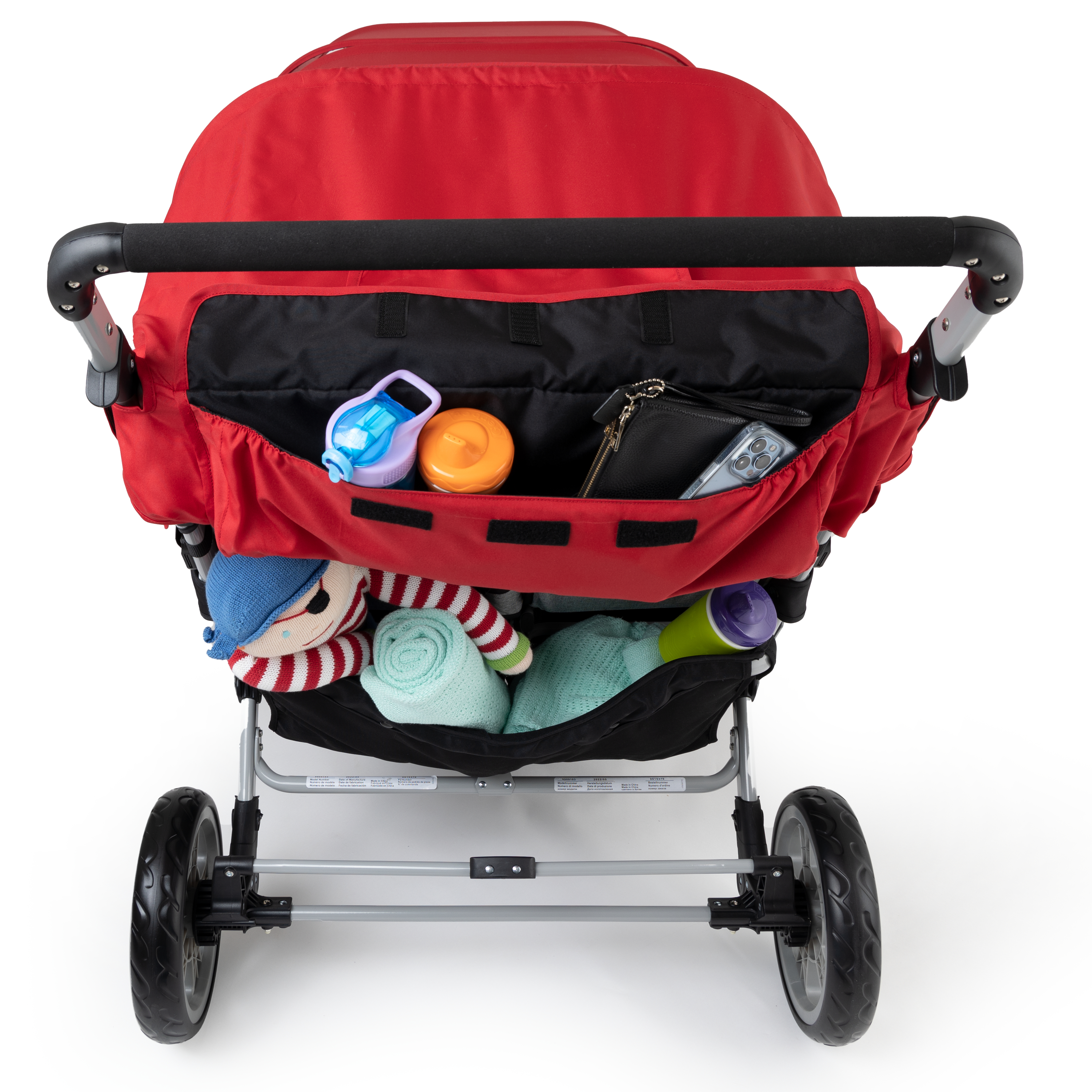 Gaggle Jamboree Folding Stroller for 6 children - Red