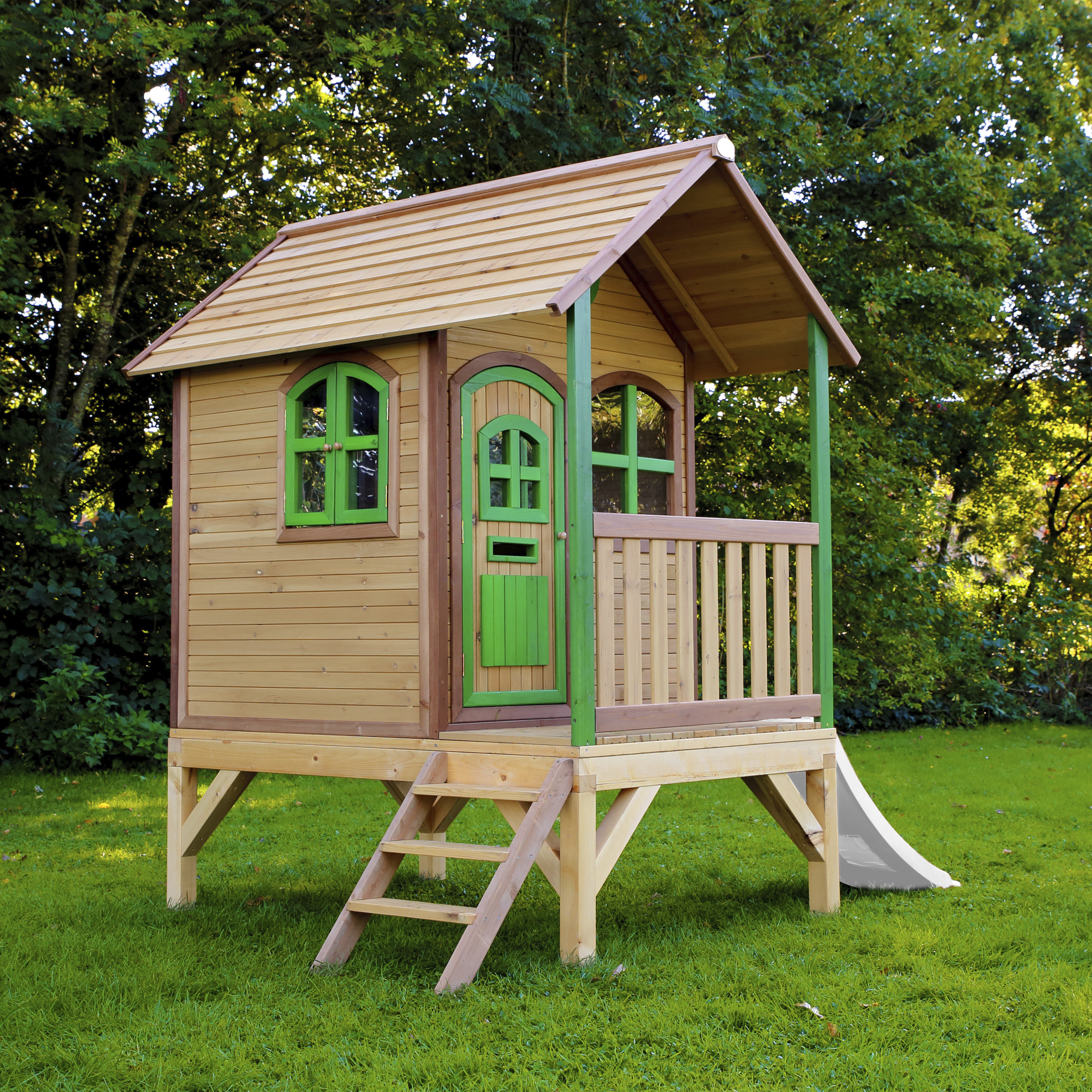 AXI Tom Playhouse Brown/Green - White Slide