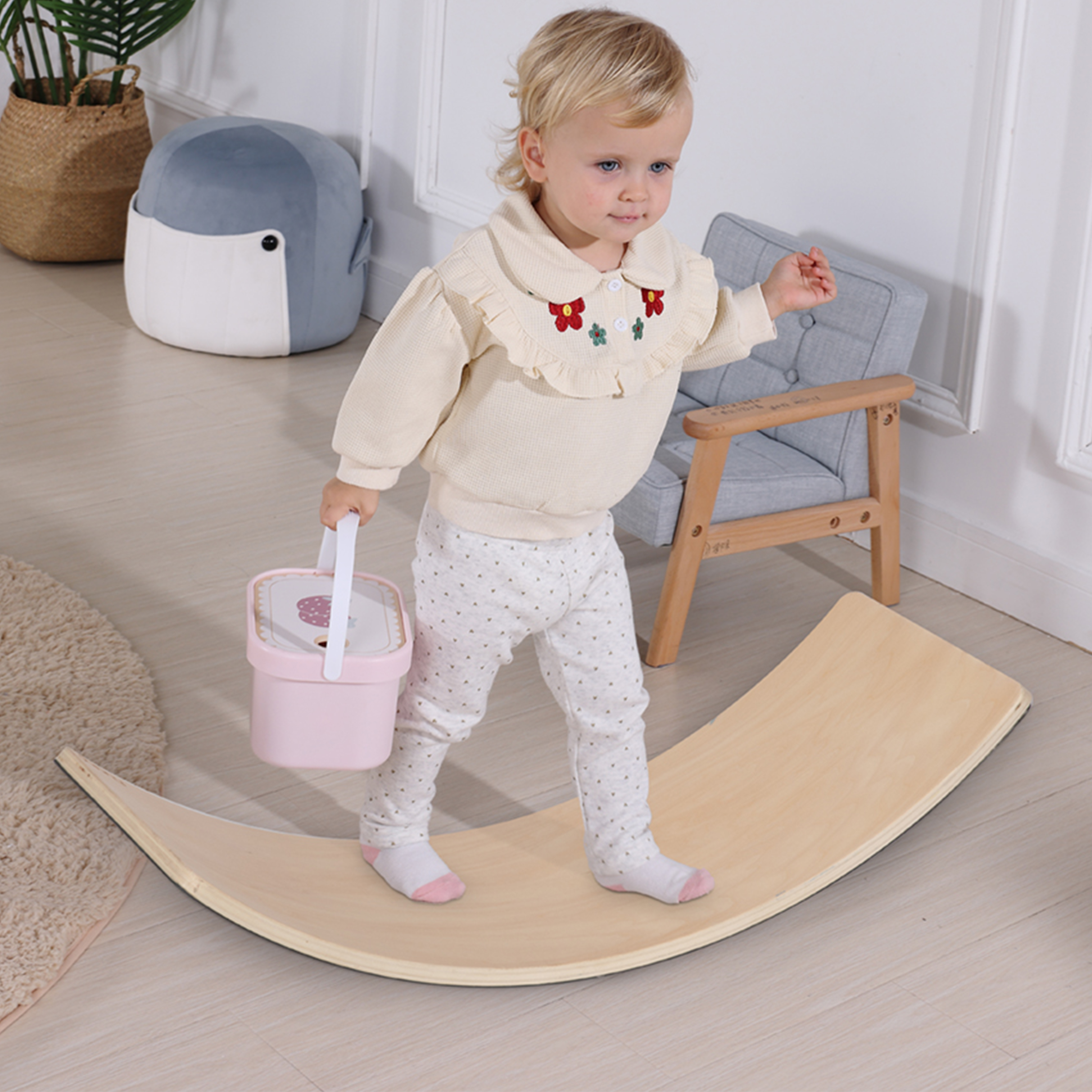 Sunny Katie Wooden Balance Board Natural