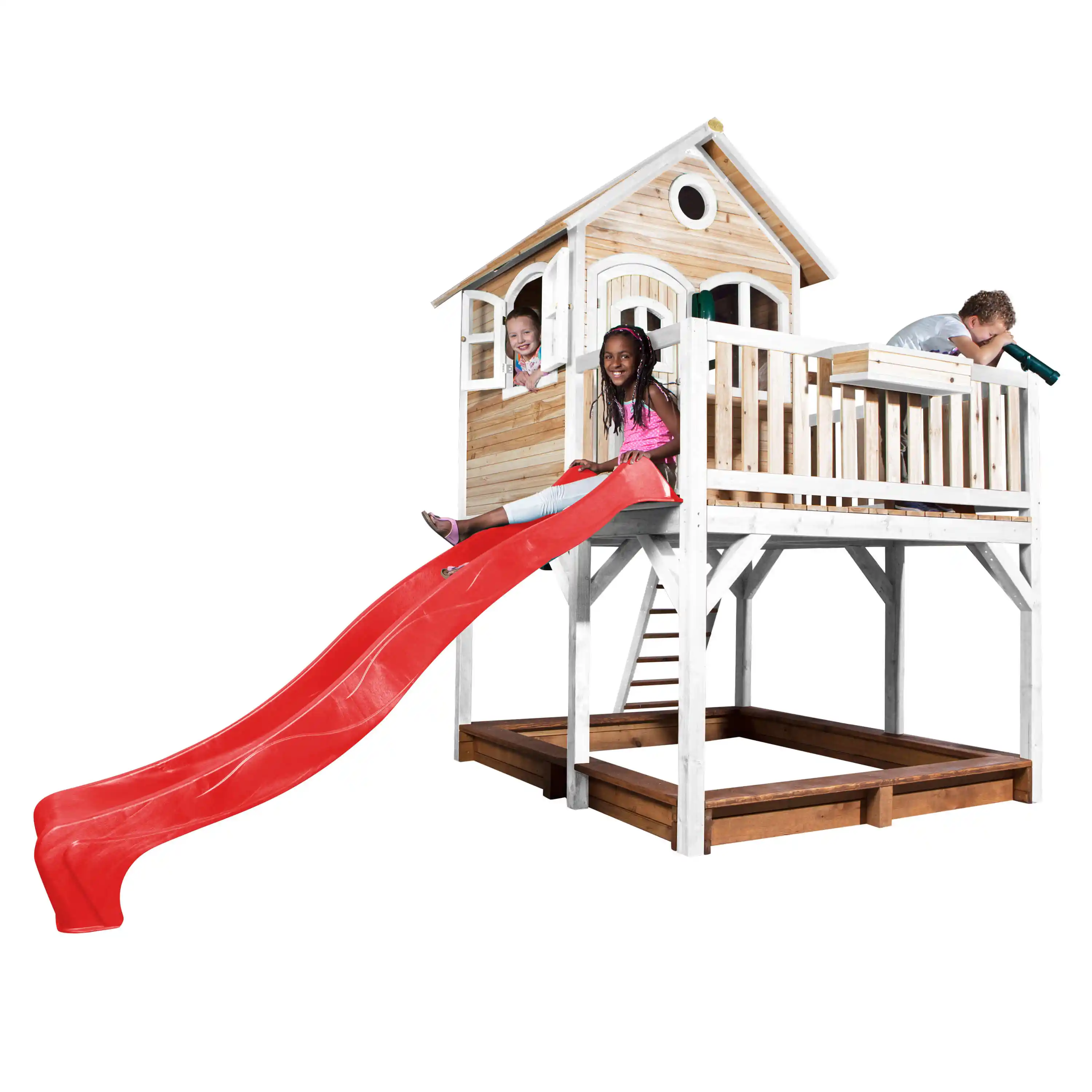 AXI Liam Playhouse Brown/White - Red Slide