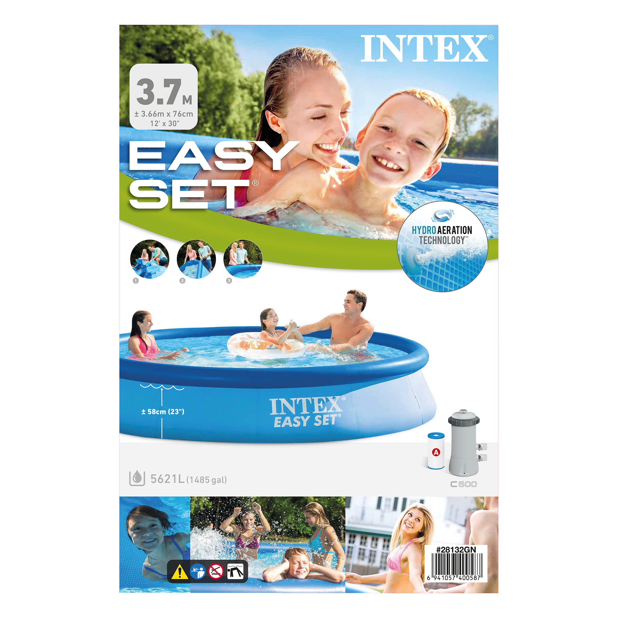 Intex Easy Set Swimming Pool Ø 366x76cm with filter pump