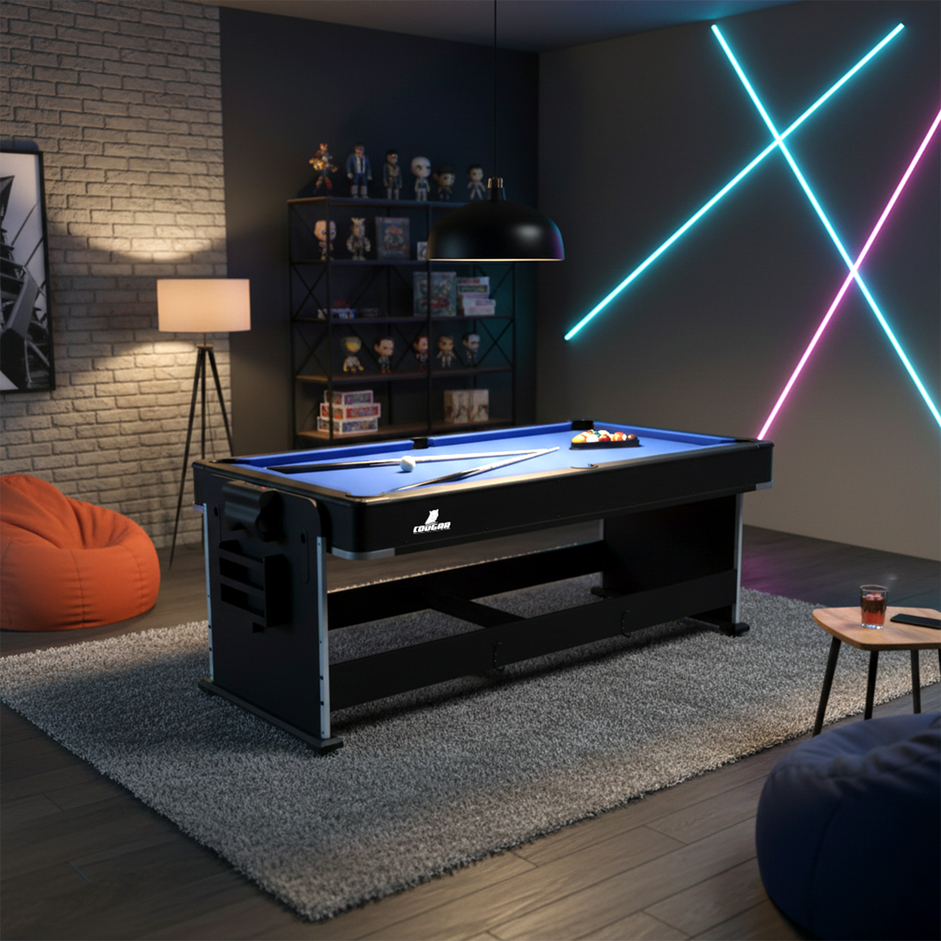 Cougar 4-in-1 Multi Game Table Black
