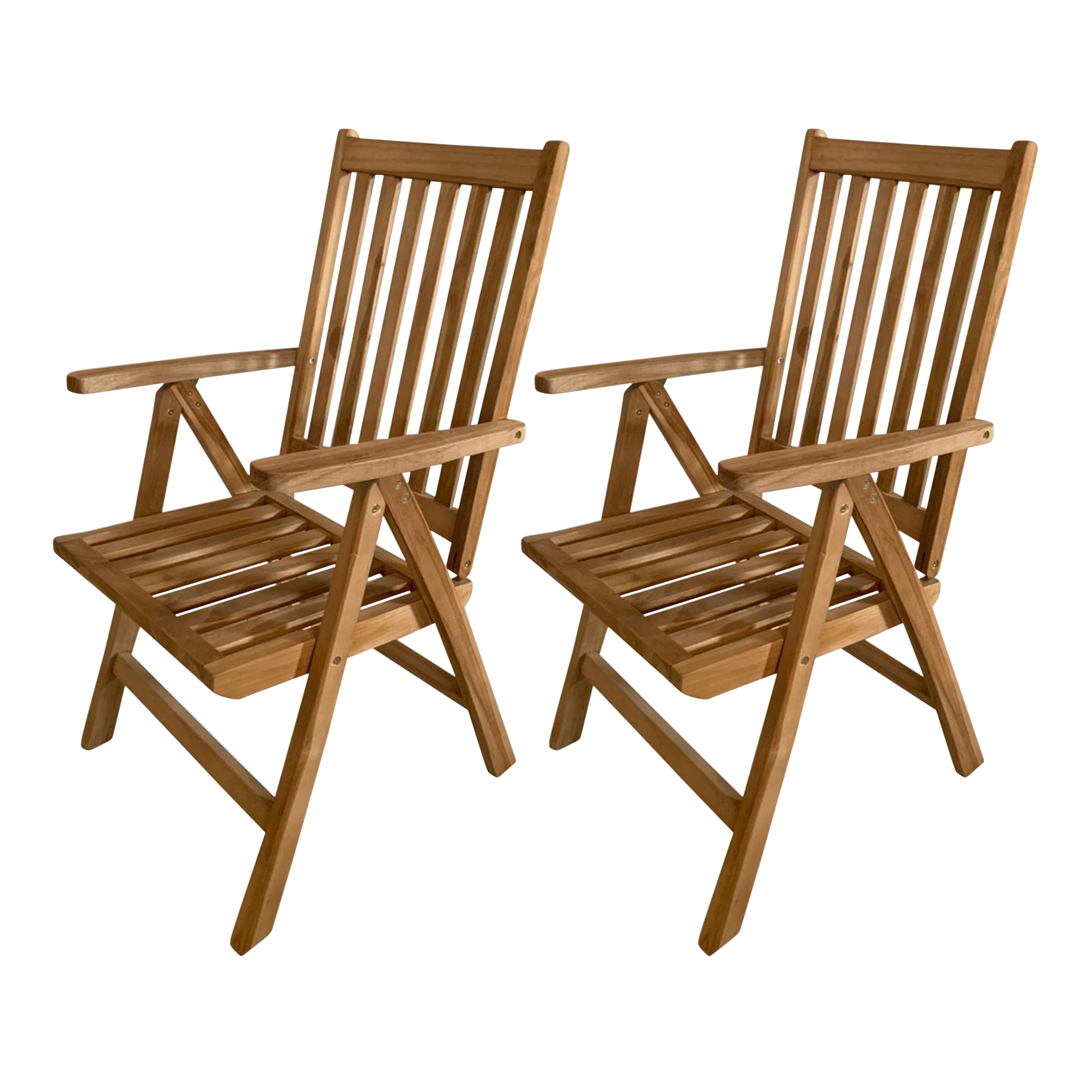 AXI Nuria Teak Adjustable Chairs – Set 2 pieces