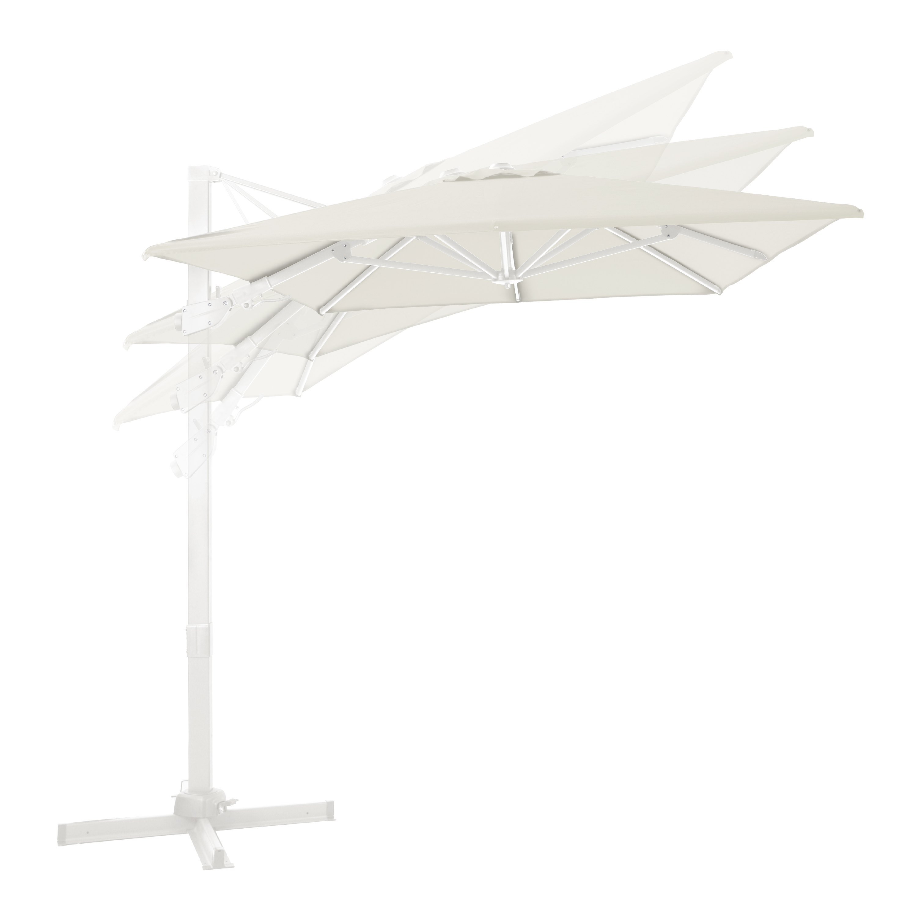 AXI Milad Premium Cantilever Parasol 200x300cm - White/Beige