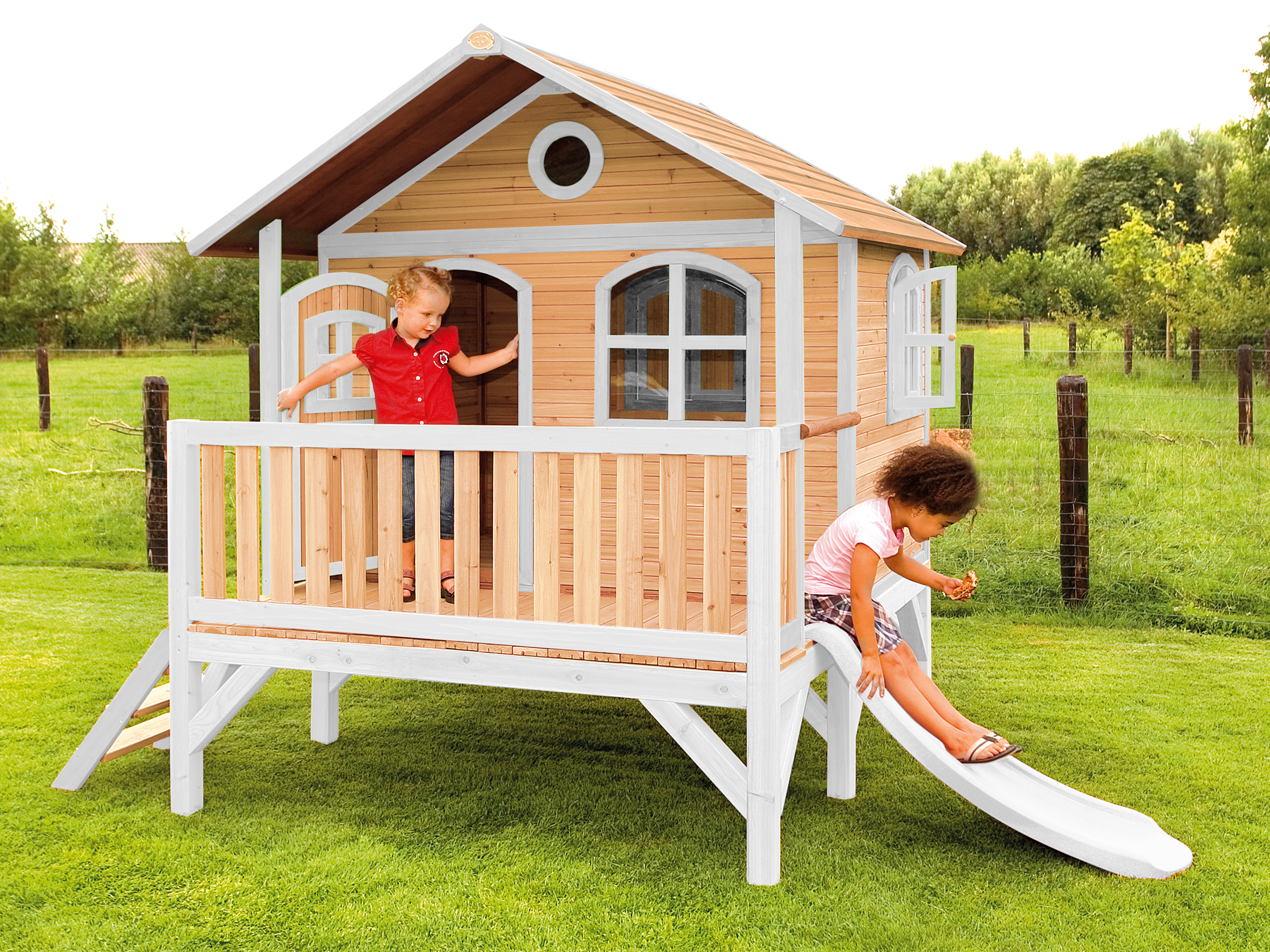 AXI Stef Playhouse Brown/White - White Slide-8717973932970 AXI Stef Playhouse Brown/White - White Slide