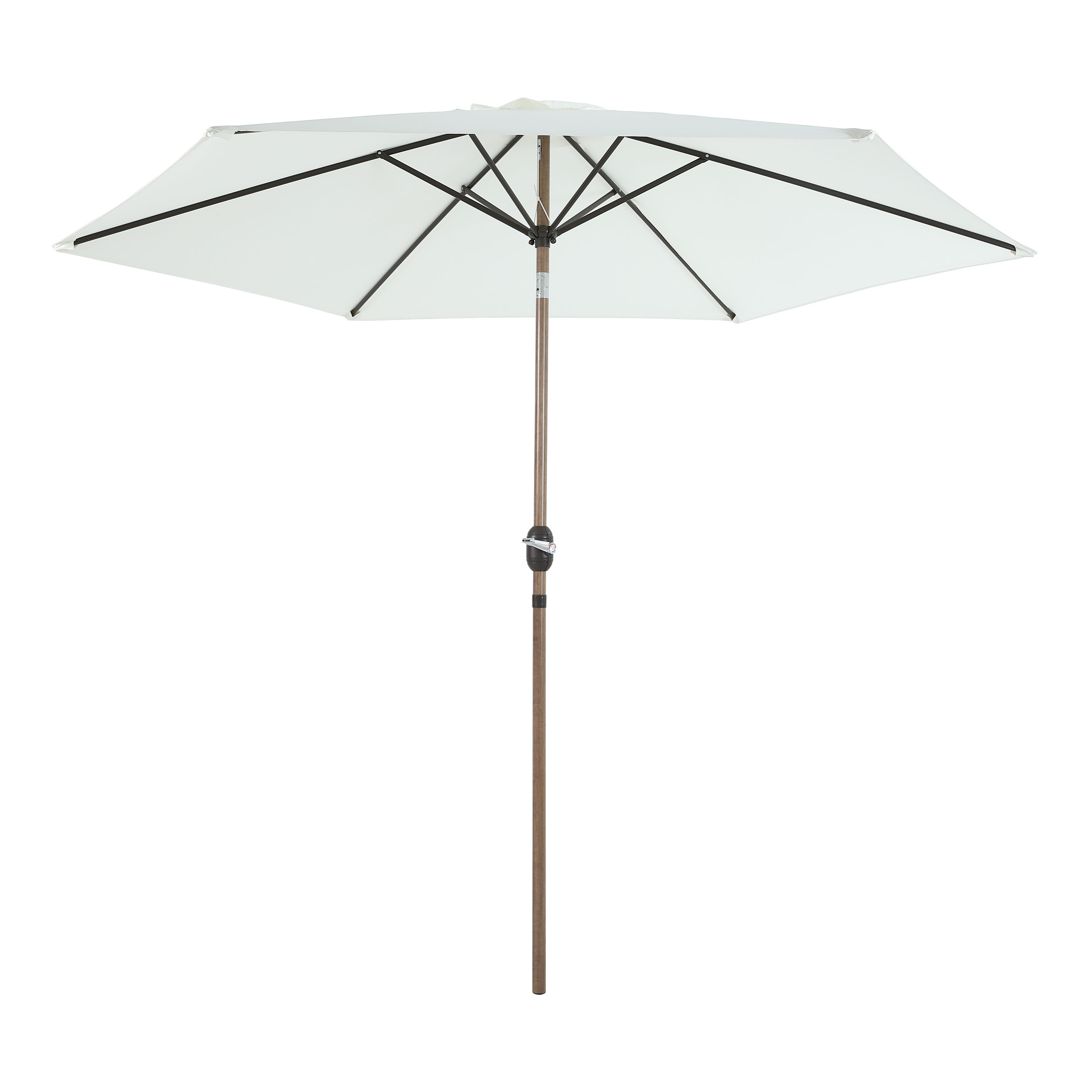 AXI Noor Centre Pole Parasol Ø 300cm Oak-look/Beige