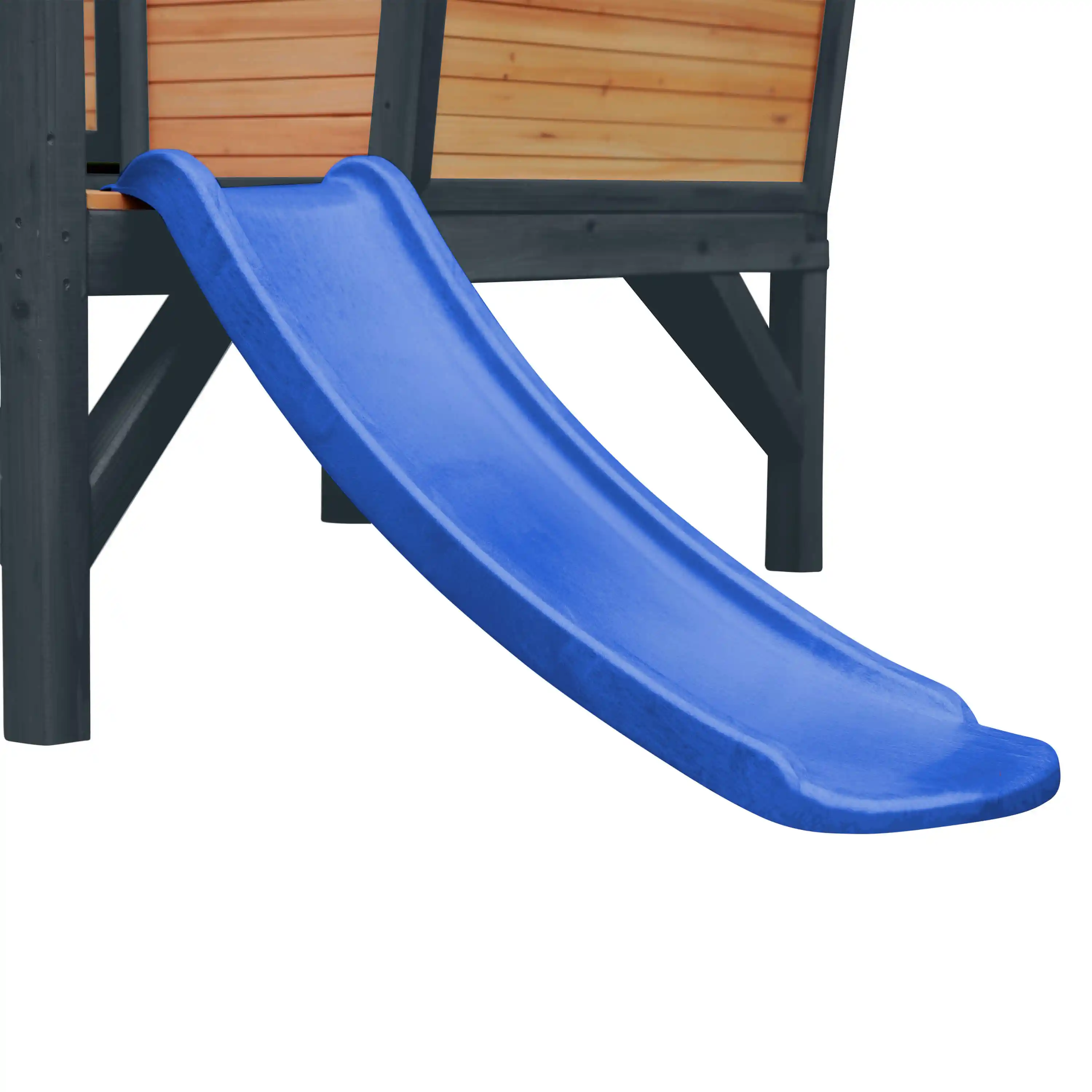 AXI Robin Playhouse Brown/Anthracite - Blue Slide