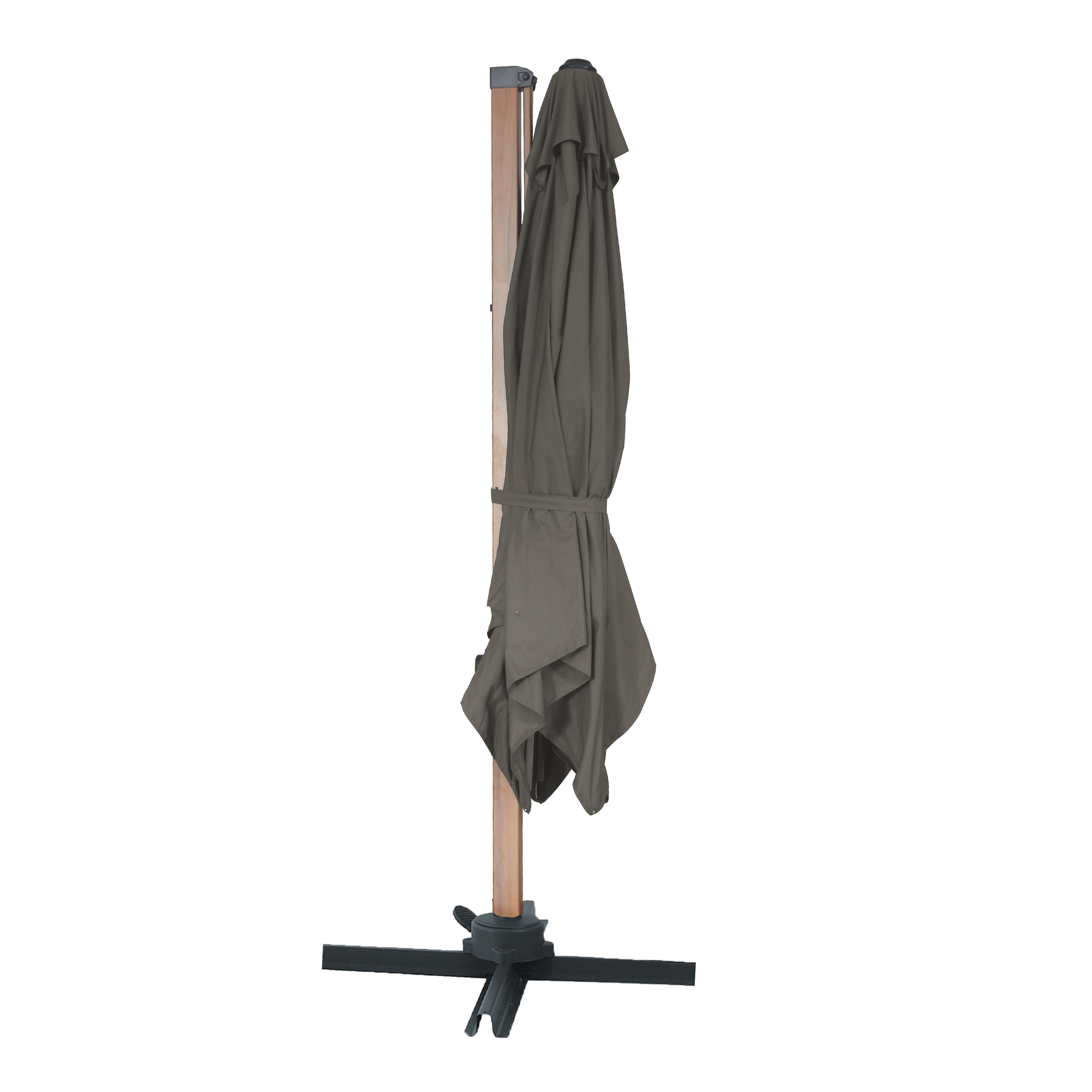 AXI Alina Cantilever Parasol 300x300cm Wood-look/Taupe