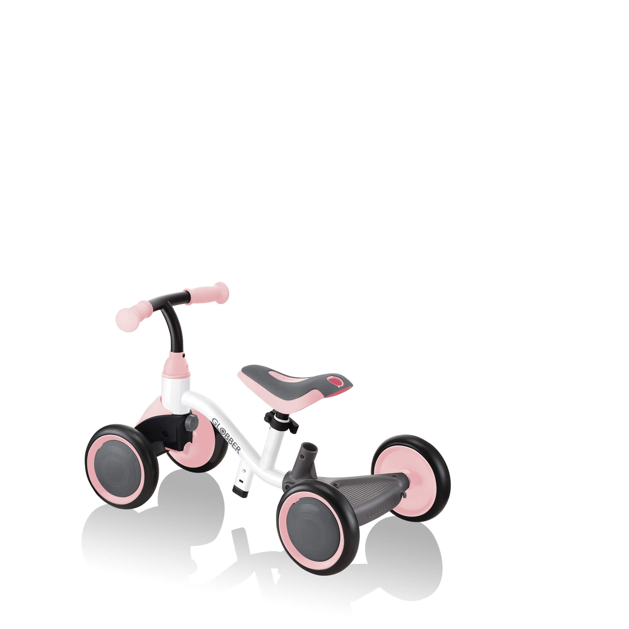 Globber Learning Bike 3-in-1 - White/Pastel Pink