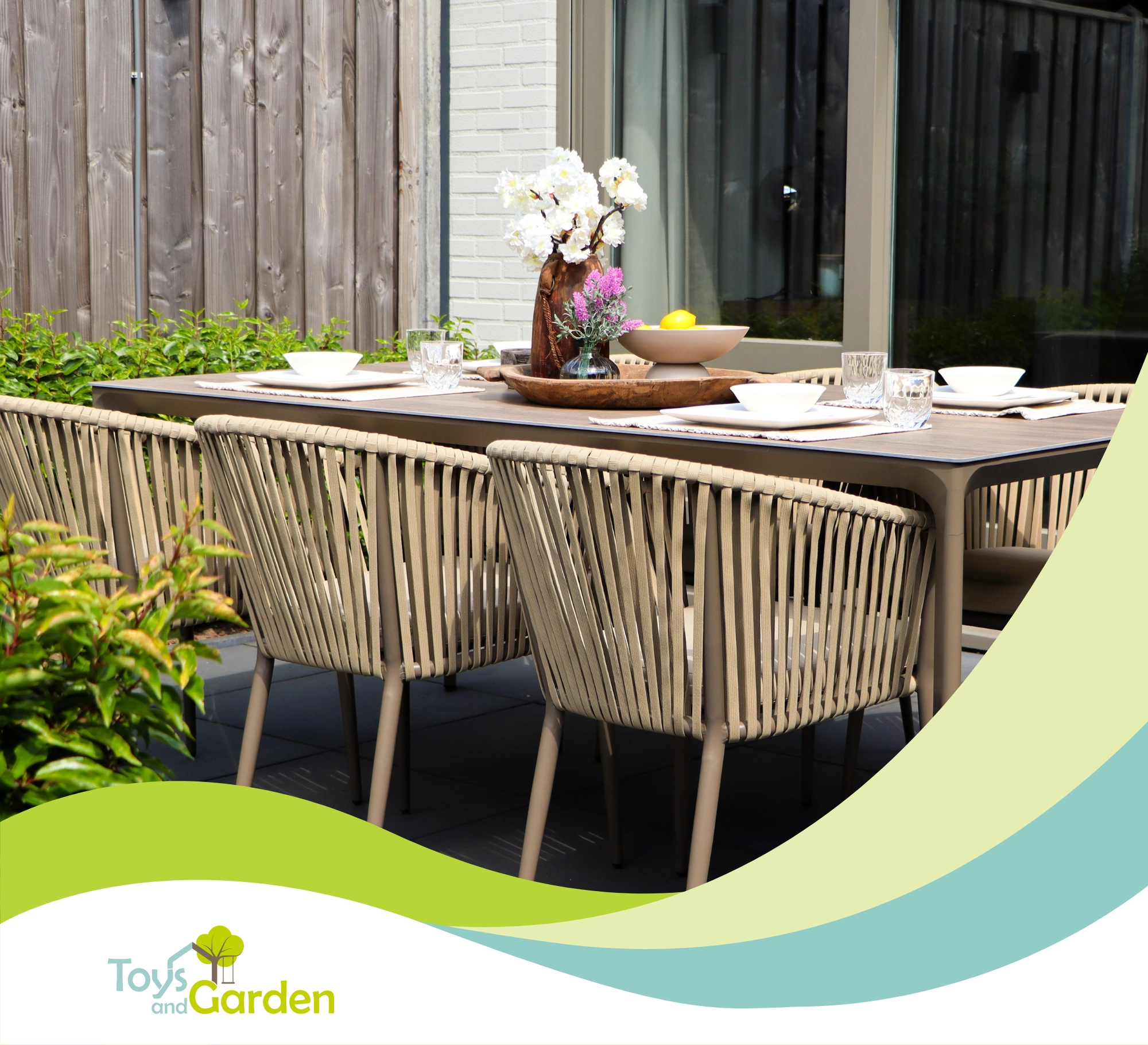 Modern design with the Resi and Elin lounge set