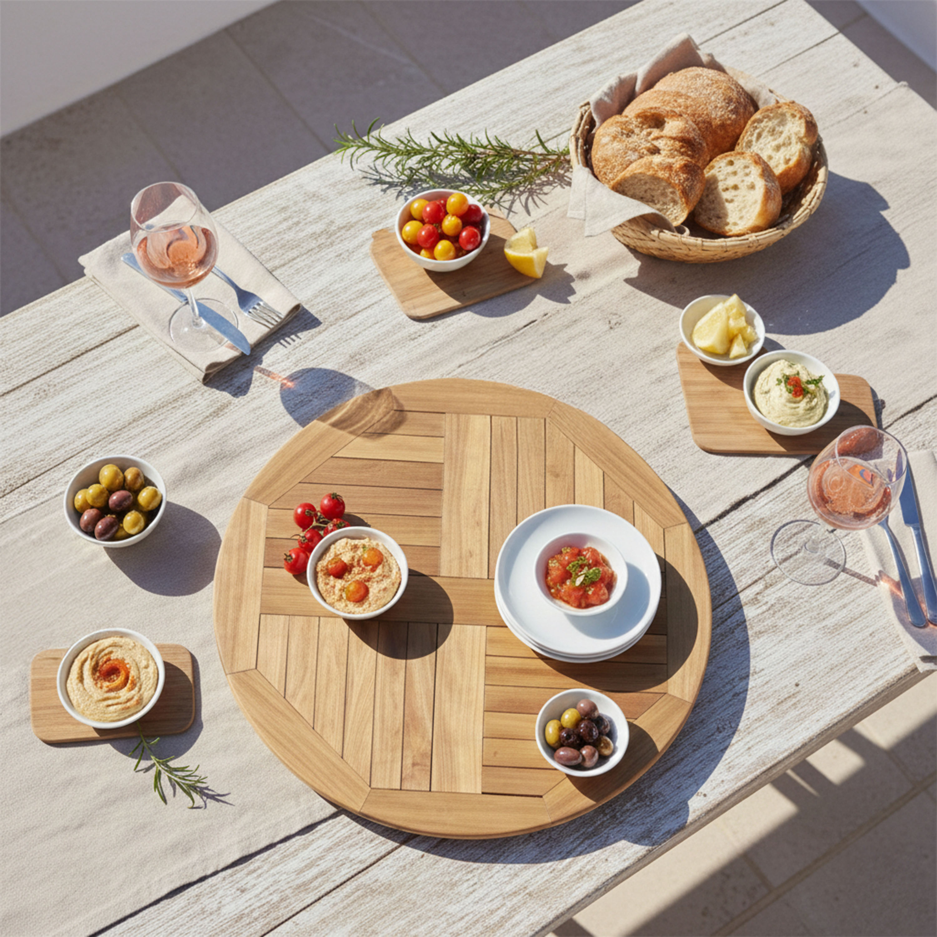 AXI Sari Teak Lazy Susan Ø 60 cm