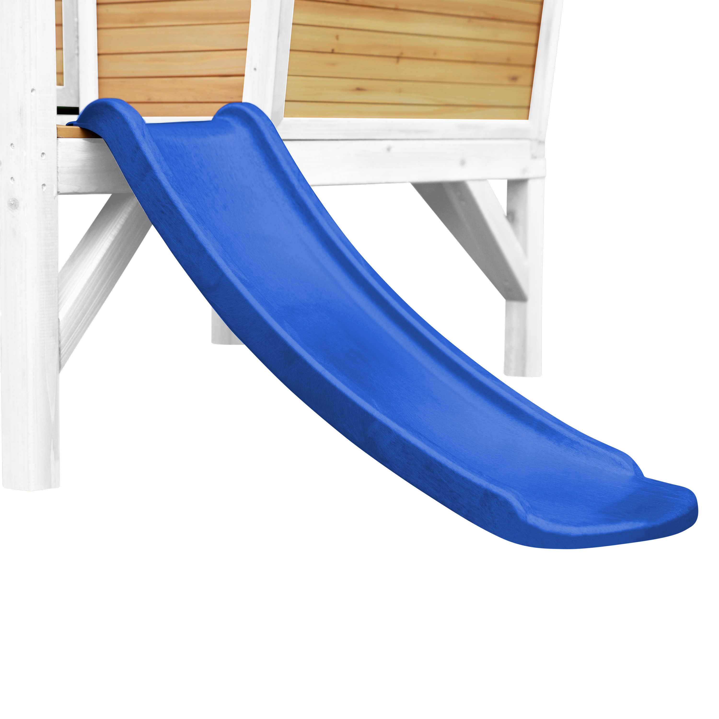 AXI Robin Playhouse Brown/White - Blue Slide