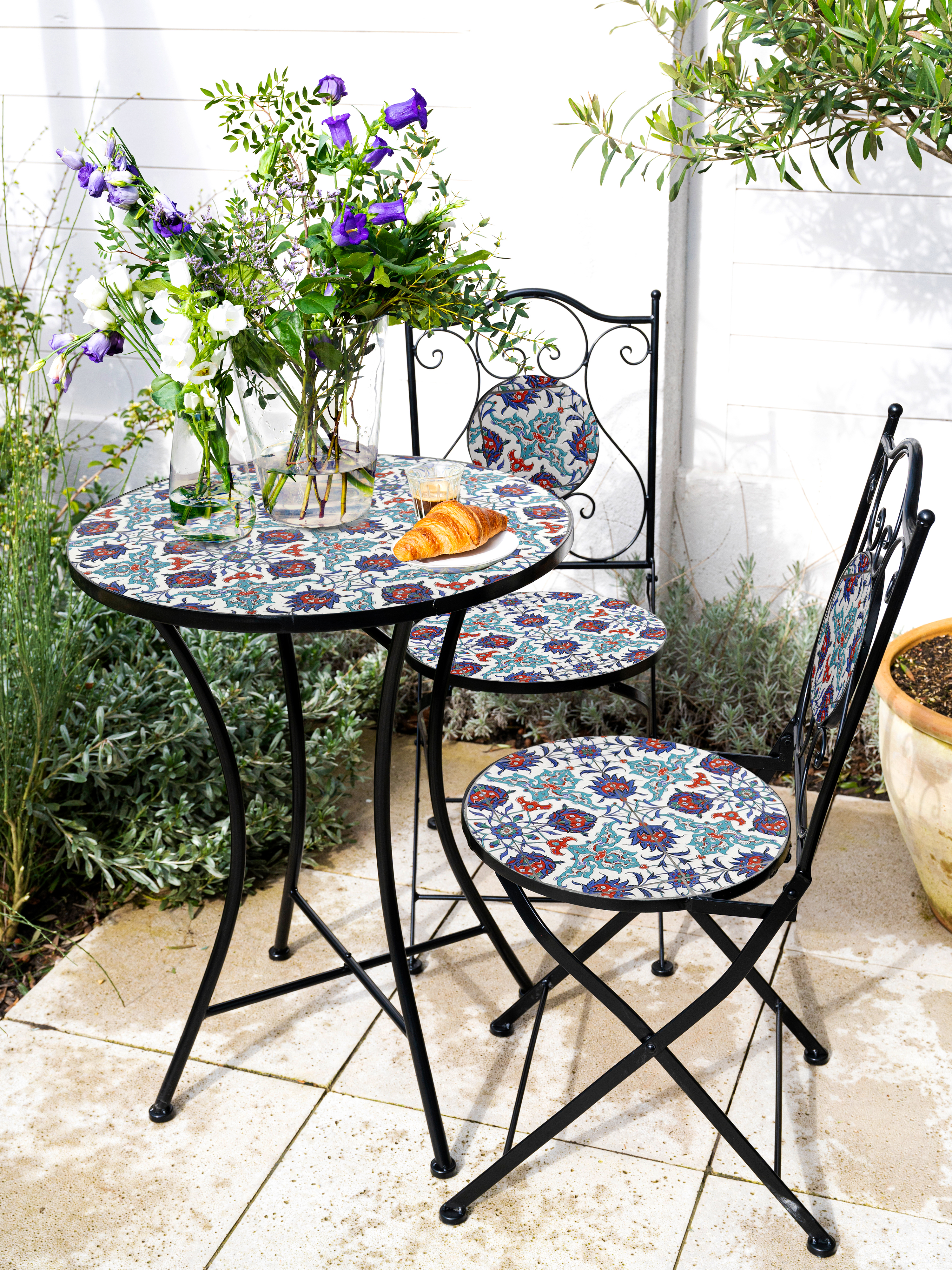 AXI Amélie Bistro Set Mosaic - Bright Blue